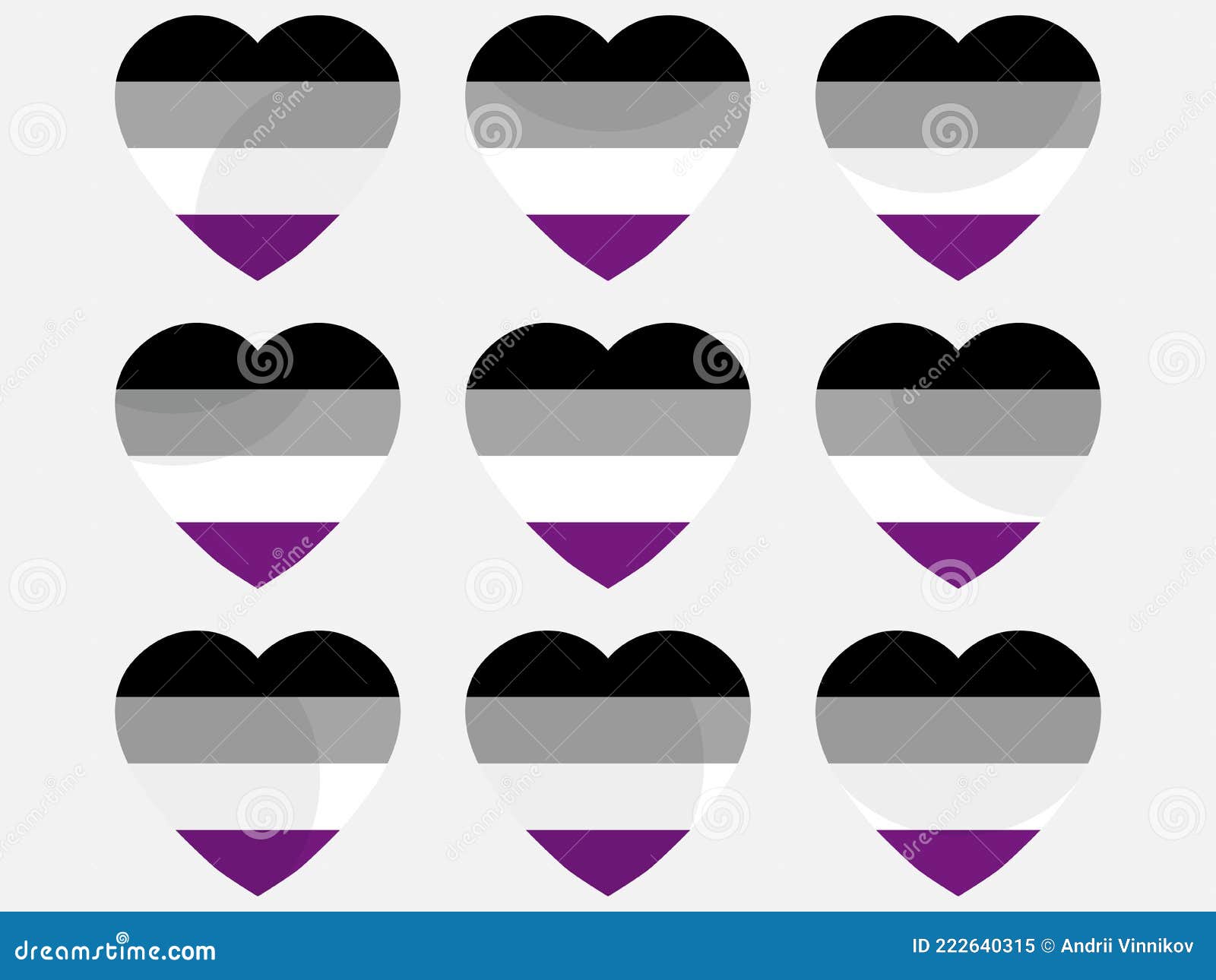 Set Of 34 Lgbt Sexual And Gender Tendencies Pride Flags Vector