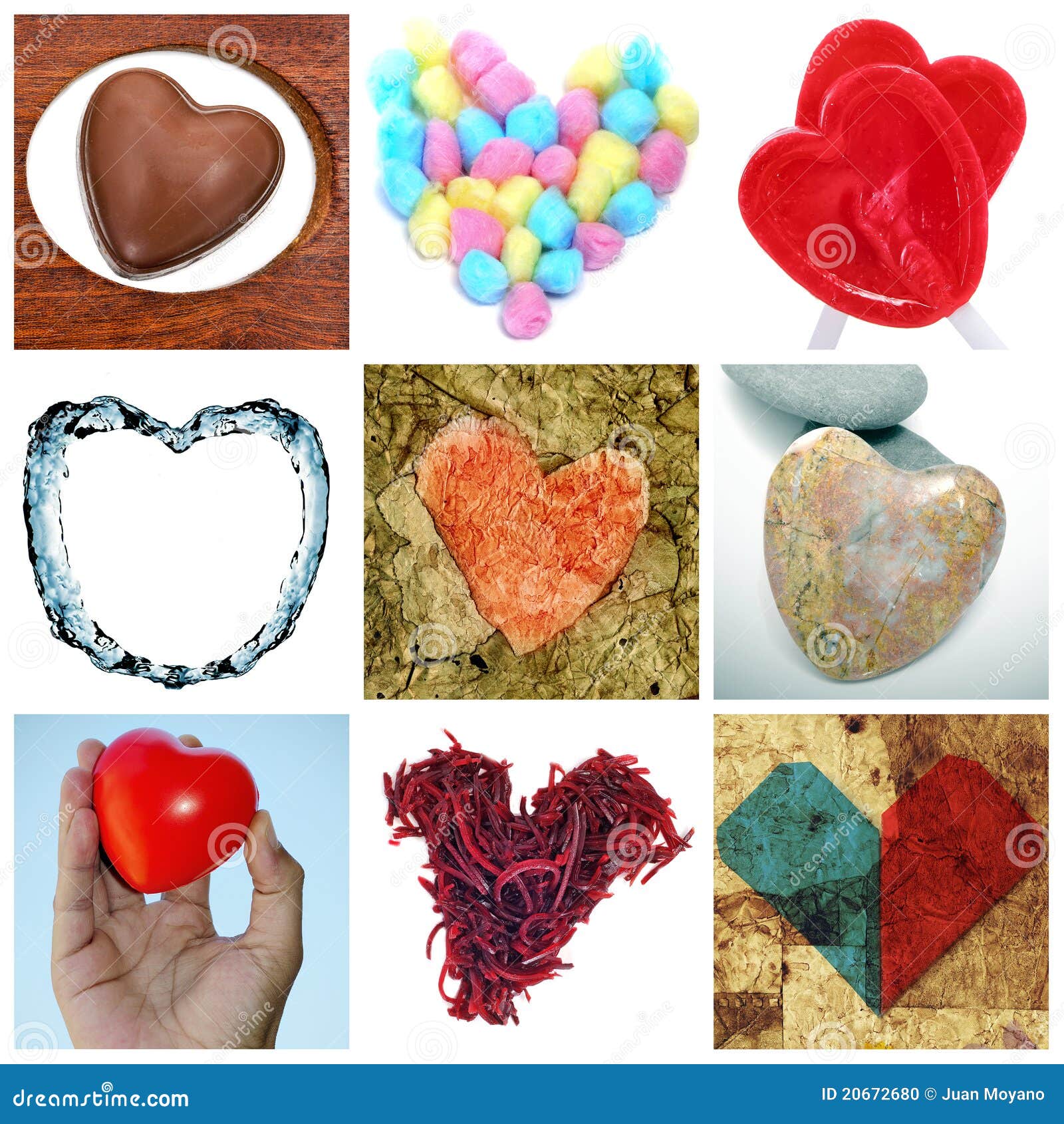 Hearts collage stock photo. Image of romance, bonbon 20672680