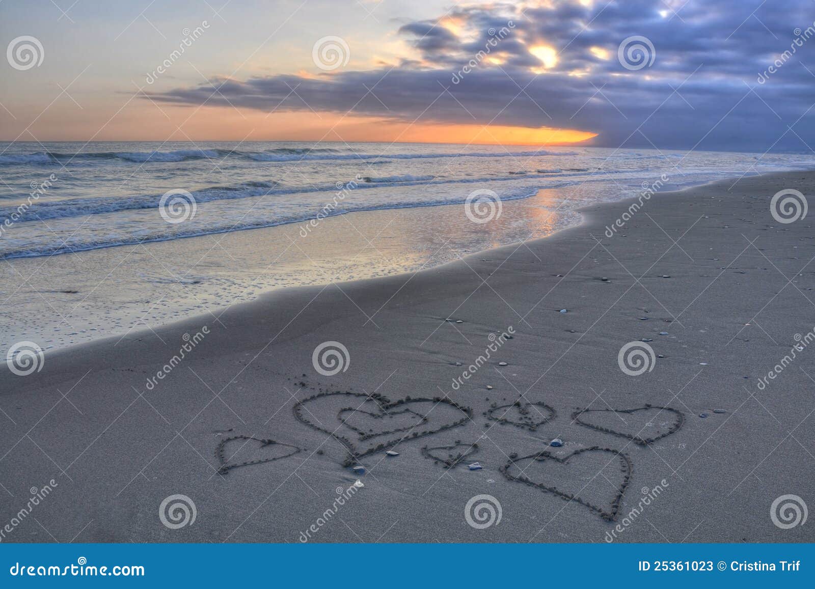 hearts on costa del sol beach