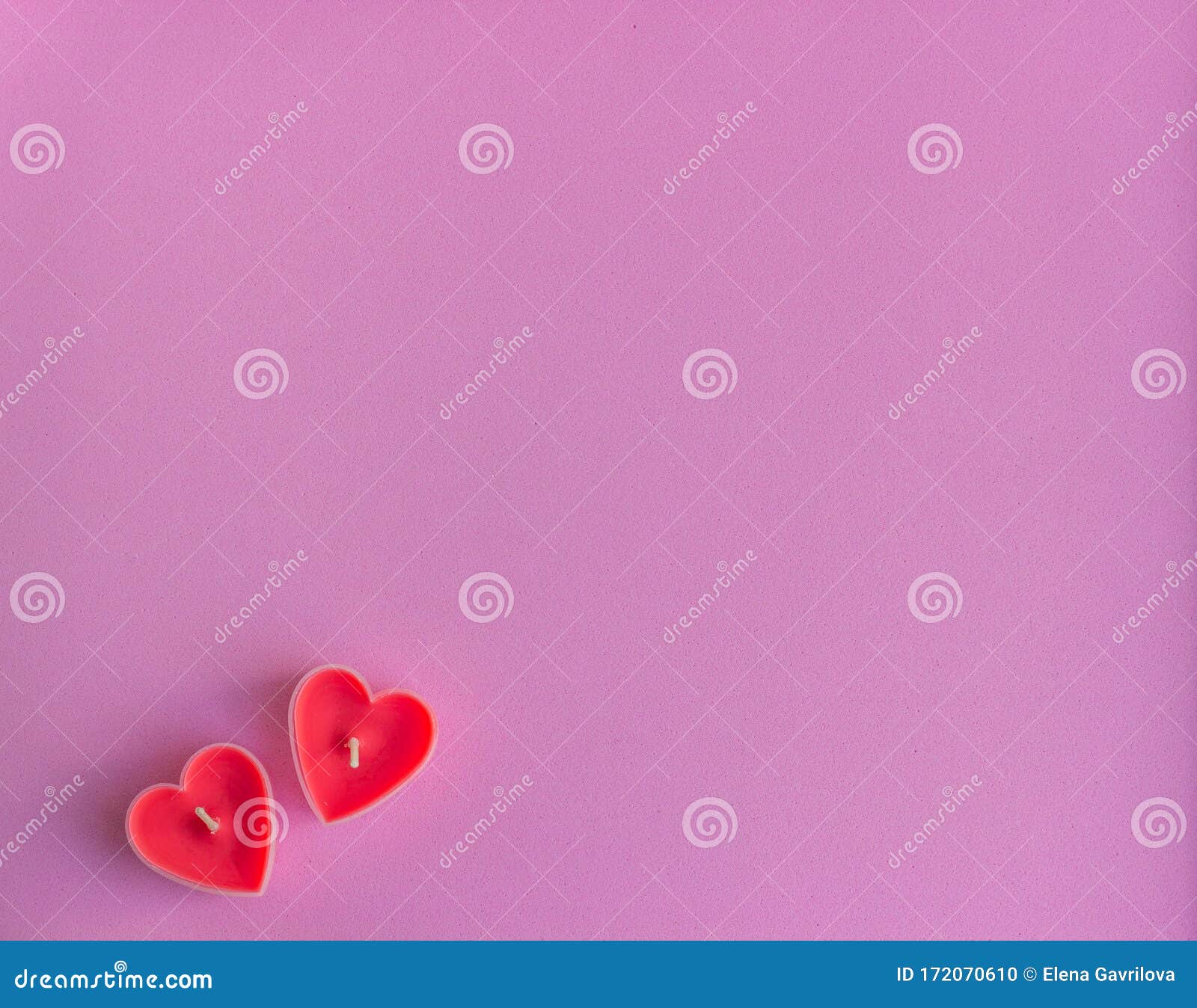 Hearts on the Pink Background. Stock Photo - Image of february ...