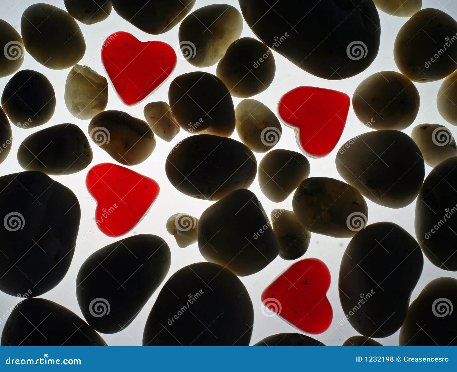 Hearts and stones stock photo. Image of fragile, balls 1232198