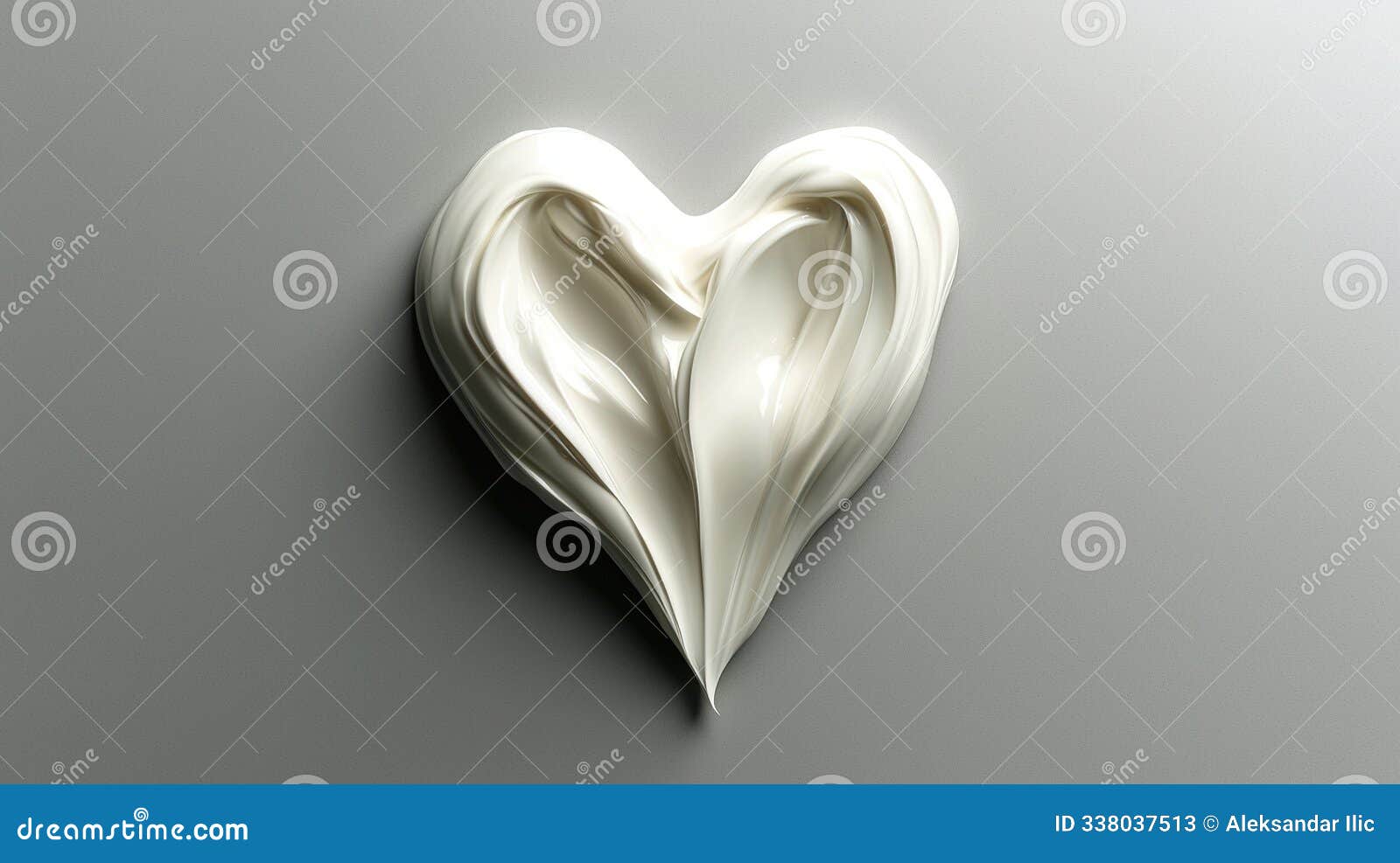 heartd smear  on a grey background. generative ai