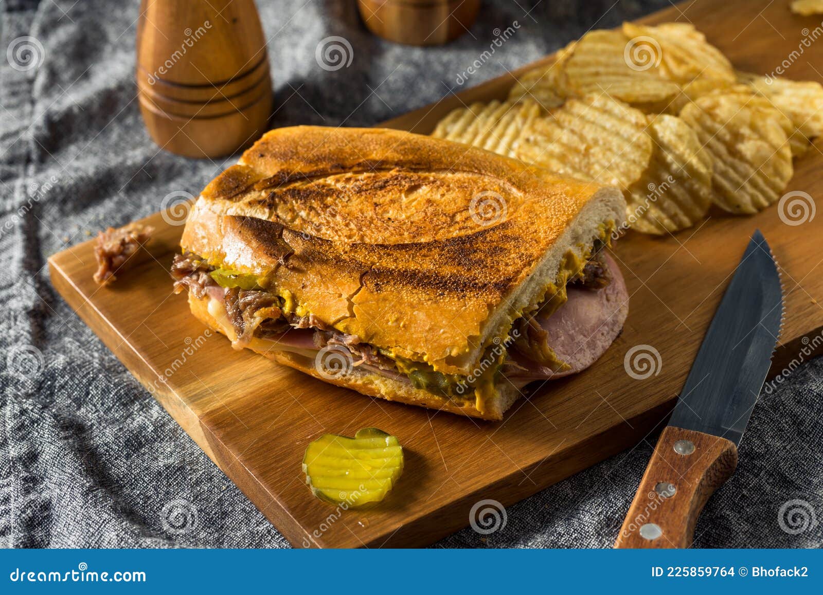 hearty homemade cubano pork sandwich