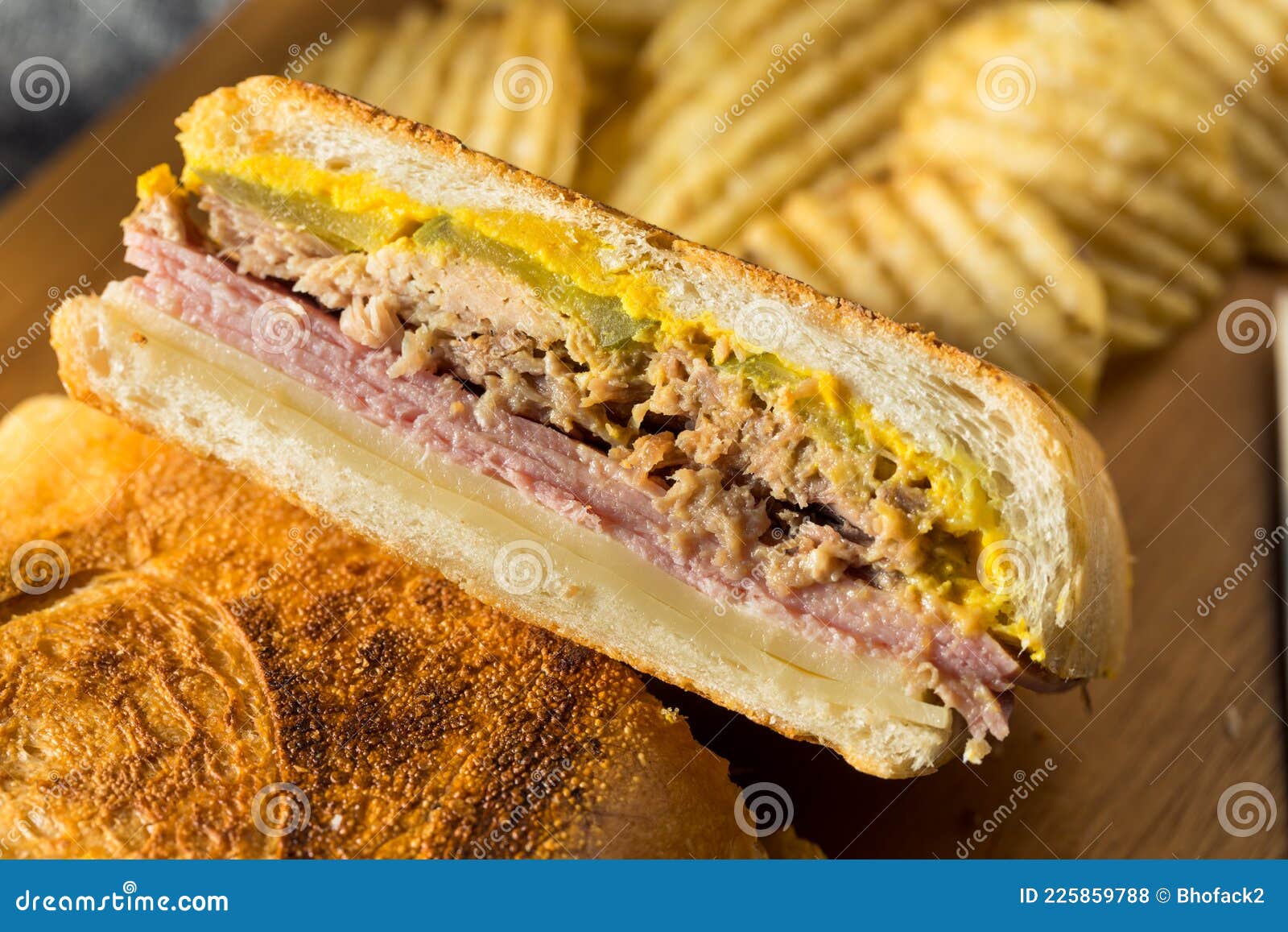 hearty homemade cubano pork sandwich