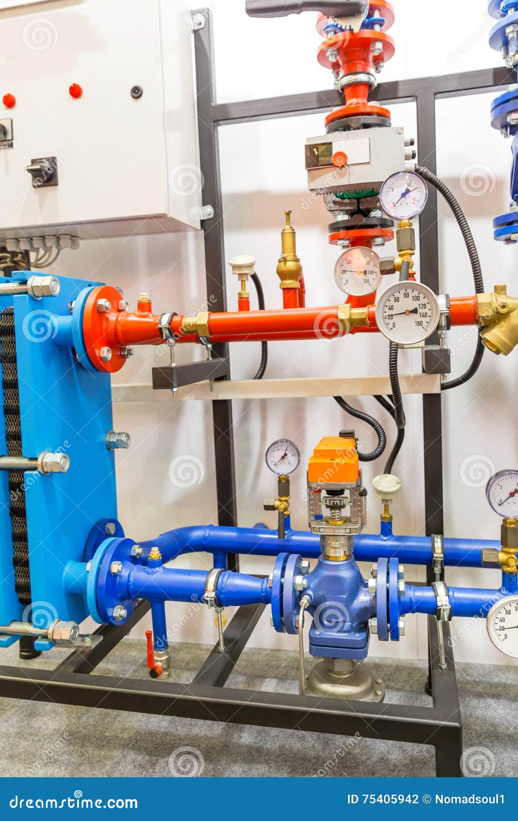 Heat exchanger stock photo. Image of domestic, industry 75405942