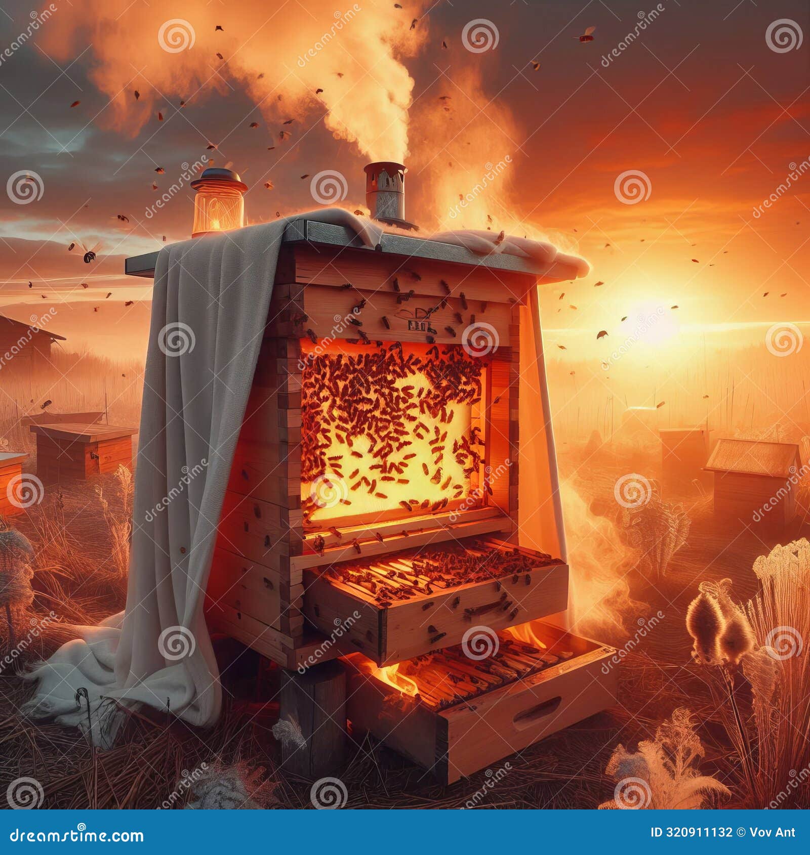 a heated beekeeping hive blanket maintaining warmth for beesin