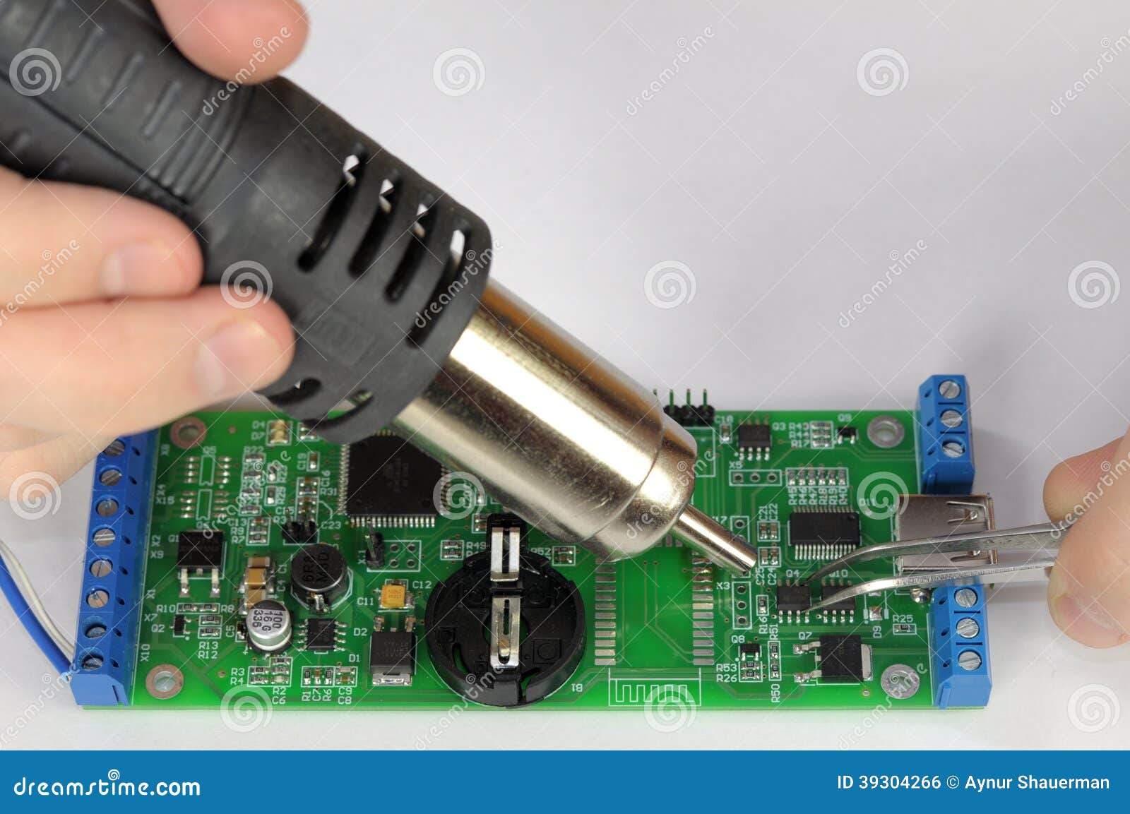 Heater Chip Soldering Board Stock Photo Image of electronic, engineer