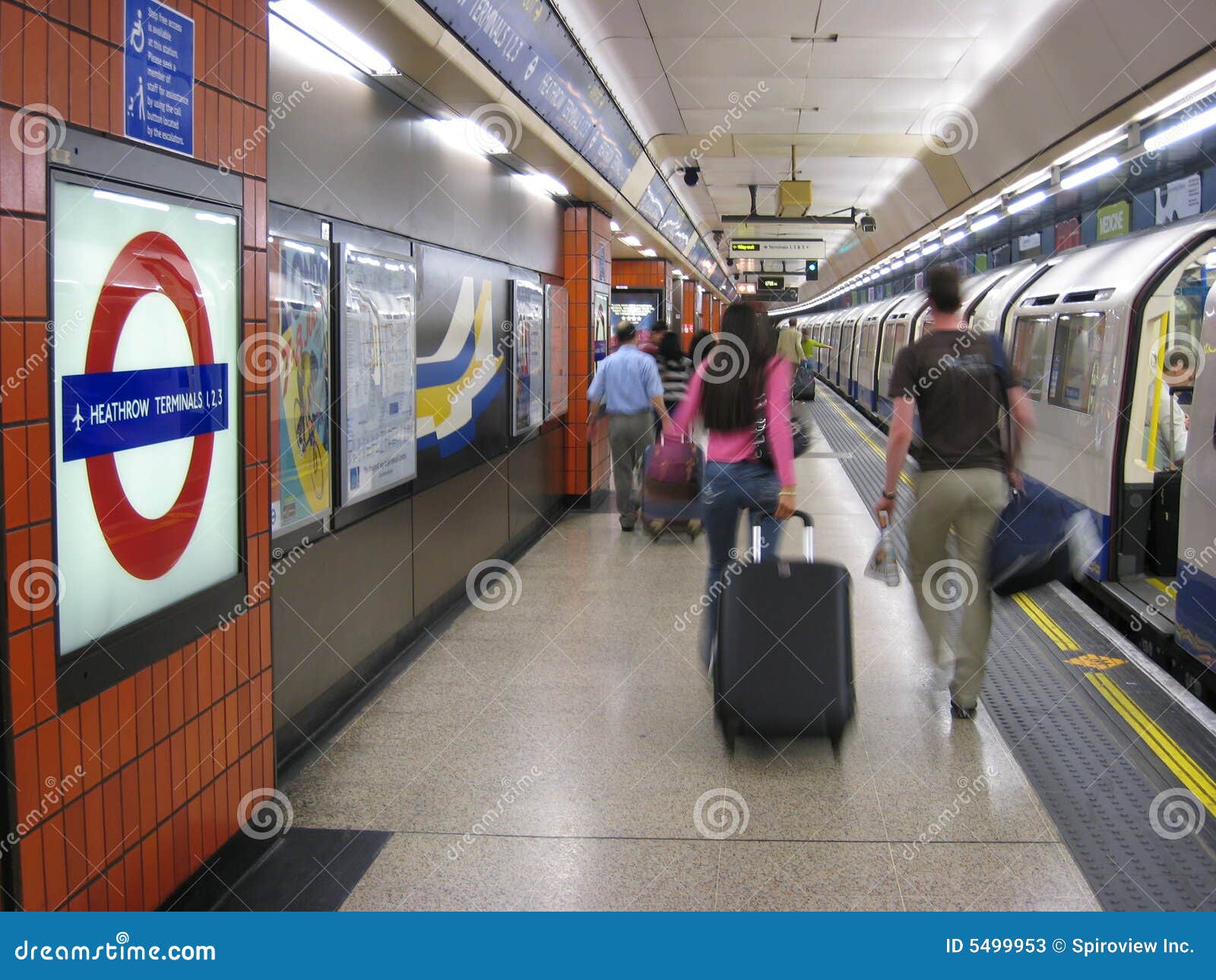 Heathrow Underground Station Editorial Stock Photo Image of transit, public 5499953