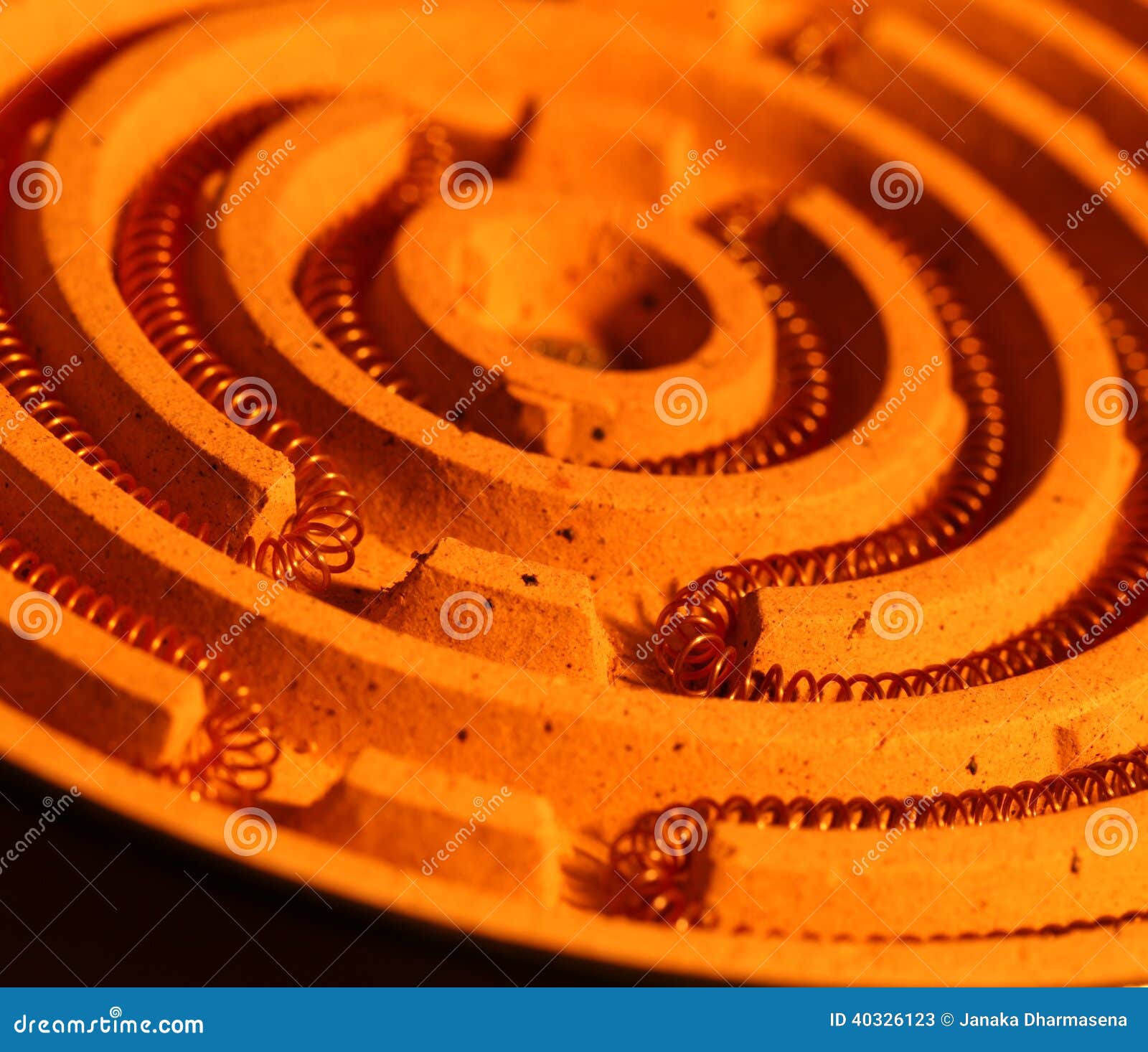 Heating coil stock image. Image of heater, insulation 40326123