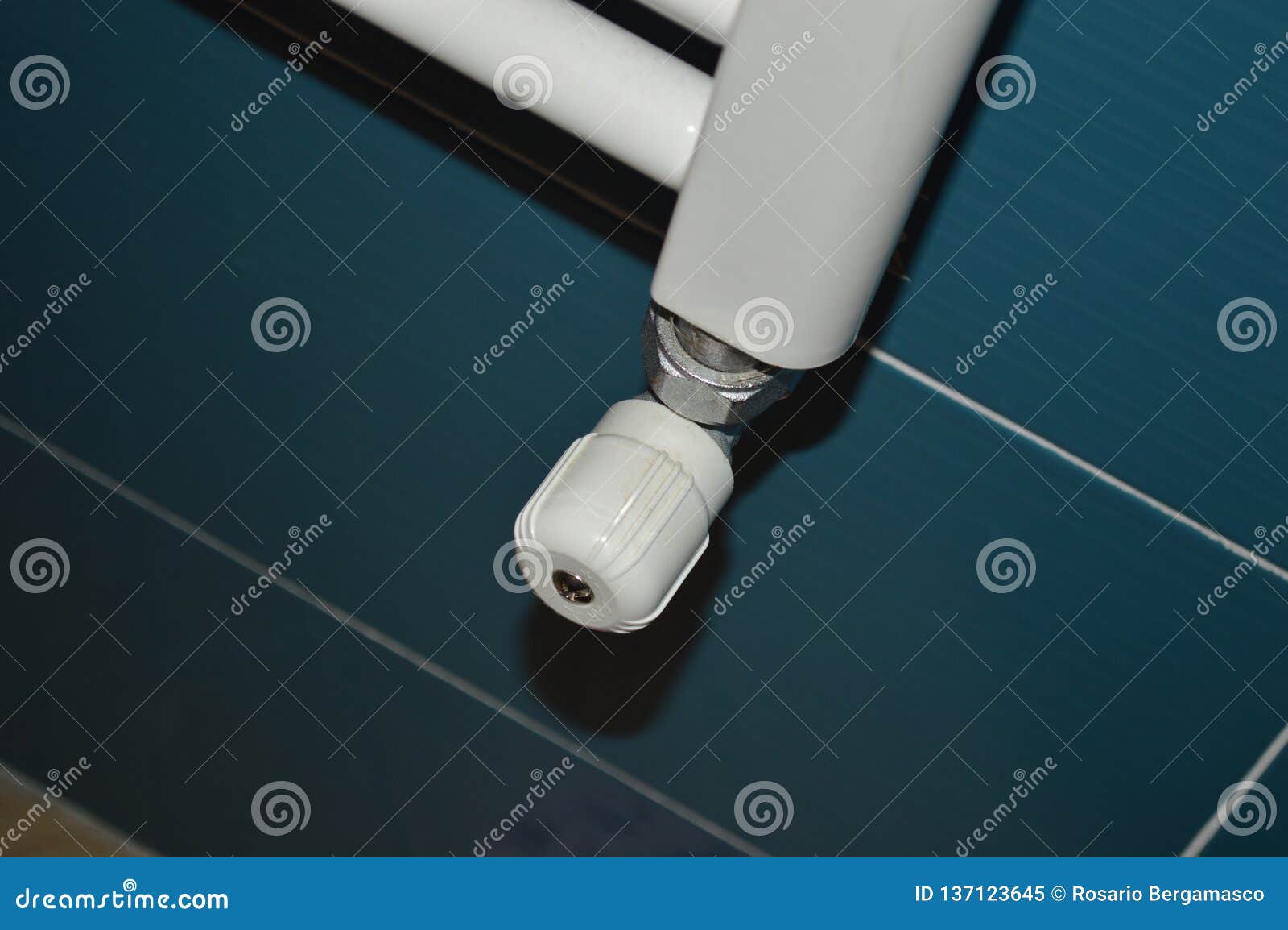 Heating Controller White Knob for Heating Hot Air Stock Image Image