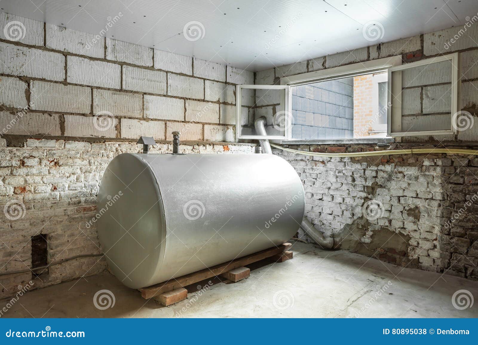 Heating oil tank stock photo. Image of industry, metal 80895038