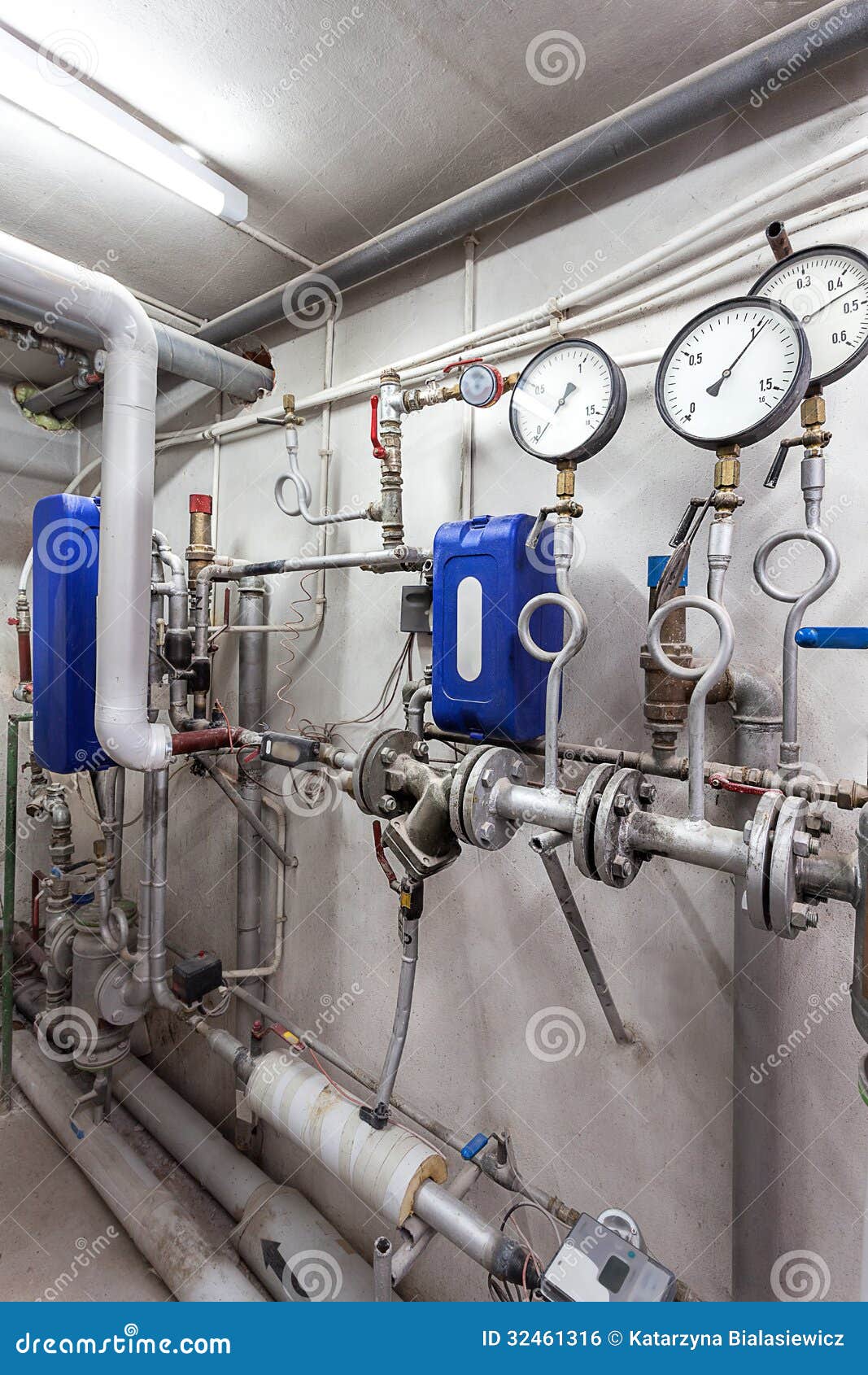 Heating pipes system stock photo. Image of temp, convenience 32461316