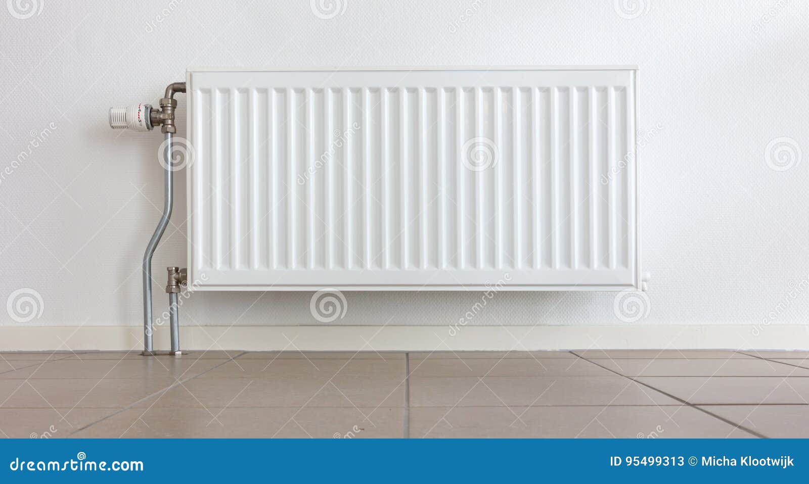Heating Radiator in a Dutch Home Stock Image Image of central