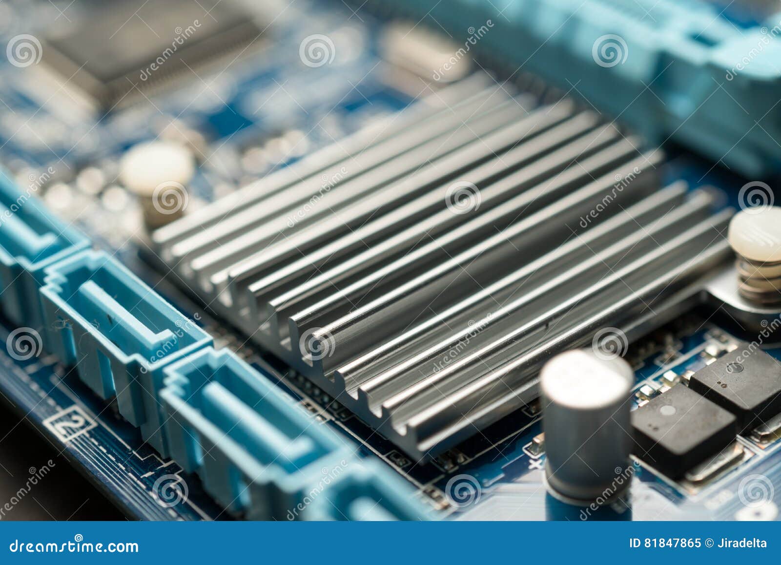 Heatsink of Motherboard stock image. Image of background 81847865