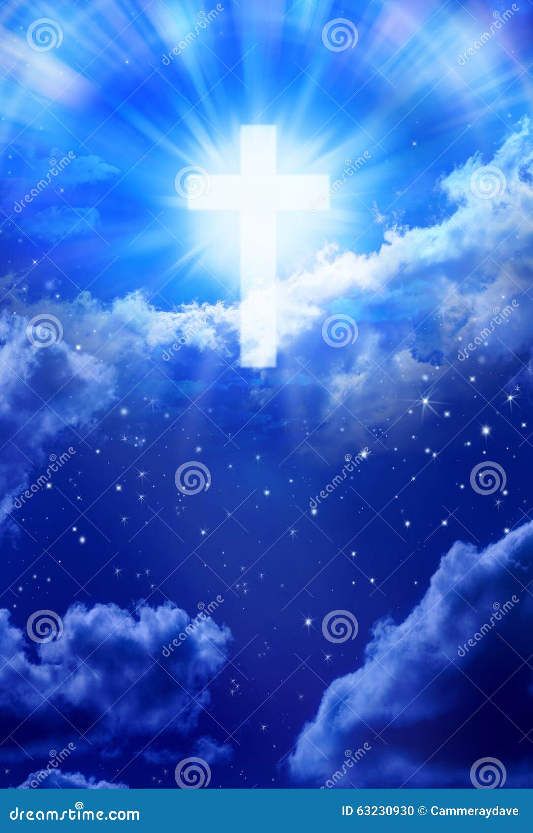 Heaven Cross Sky Christian God Stock Photo - Image of heaven ...