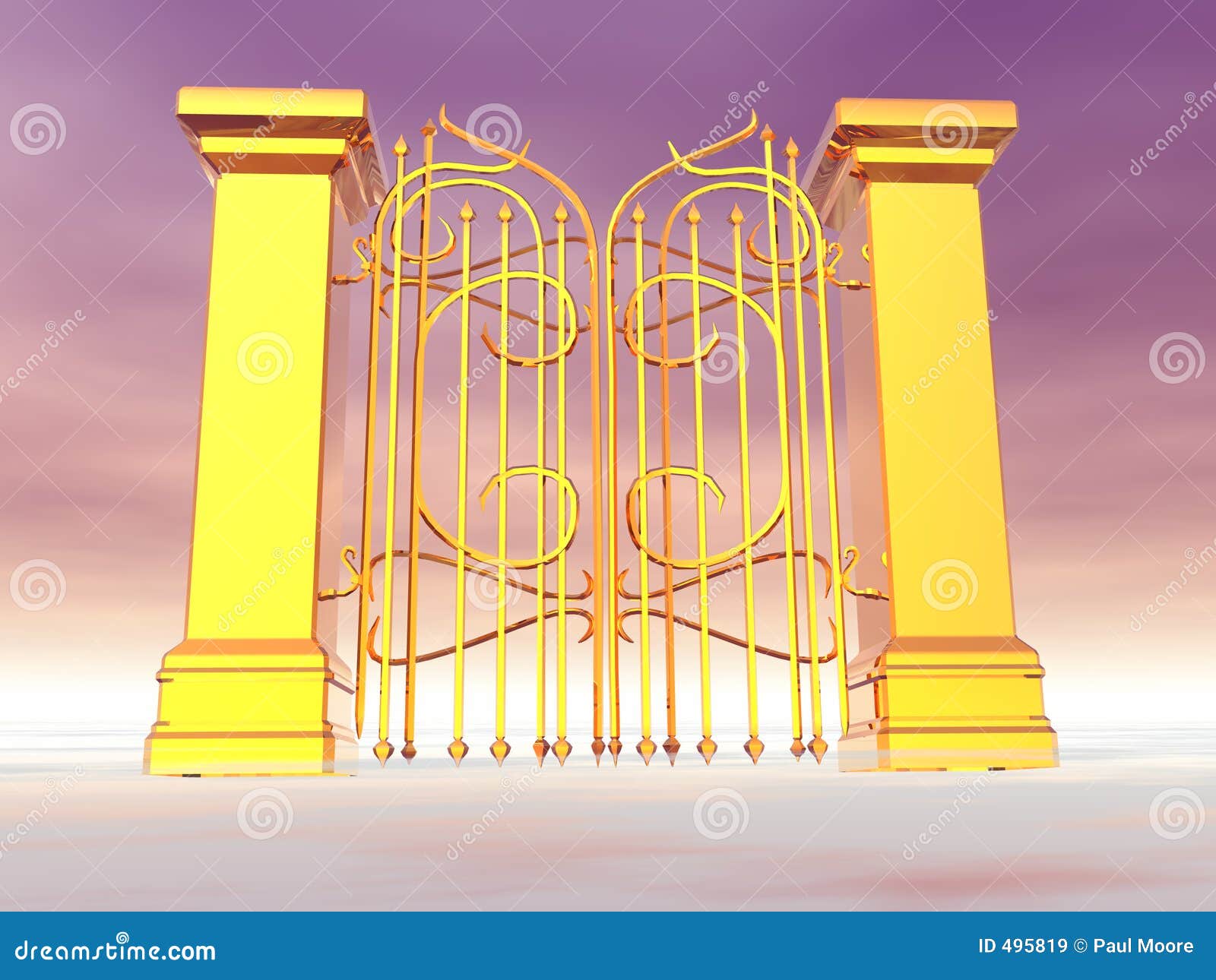 Heaven s Gate stock illustration. Illustration of slave 495819