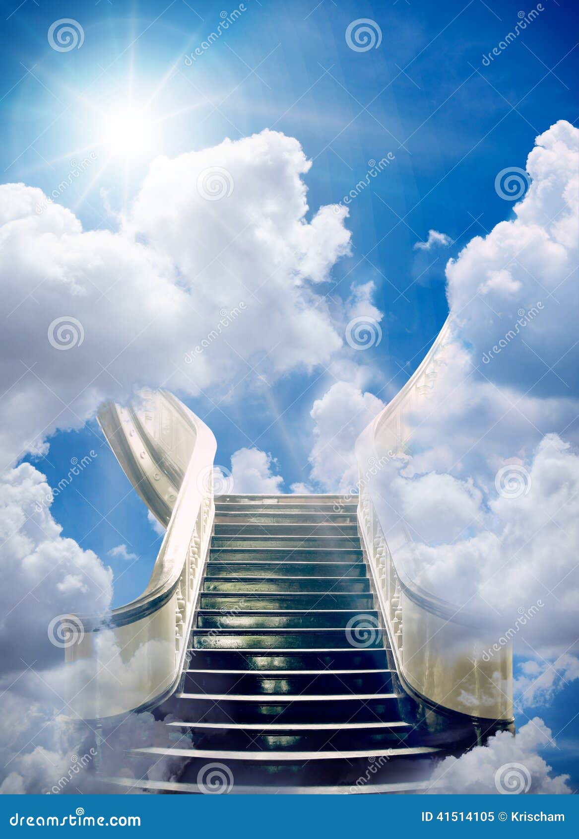 Download Stairway Heaven Clouds Royalty-Free Stock Illustration