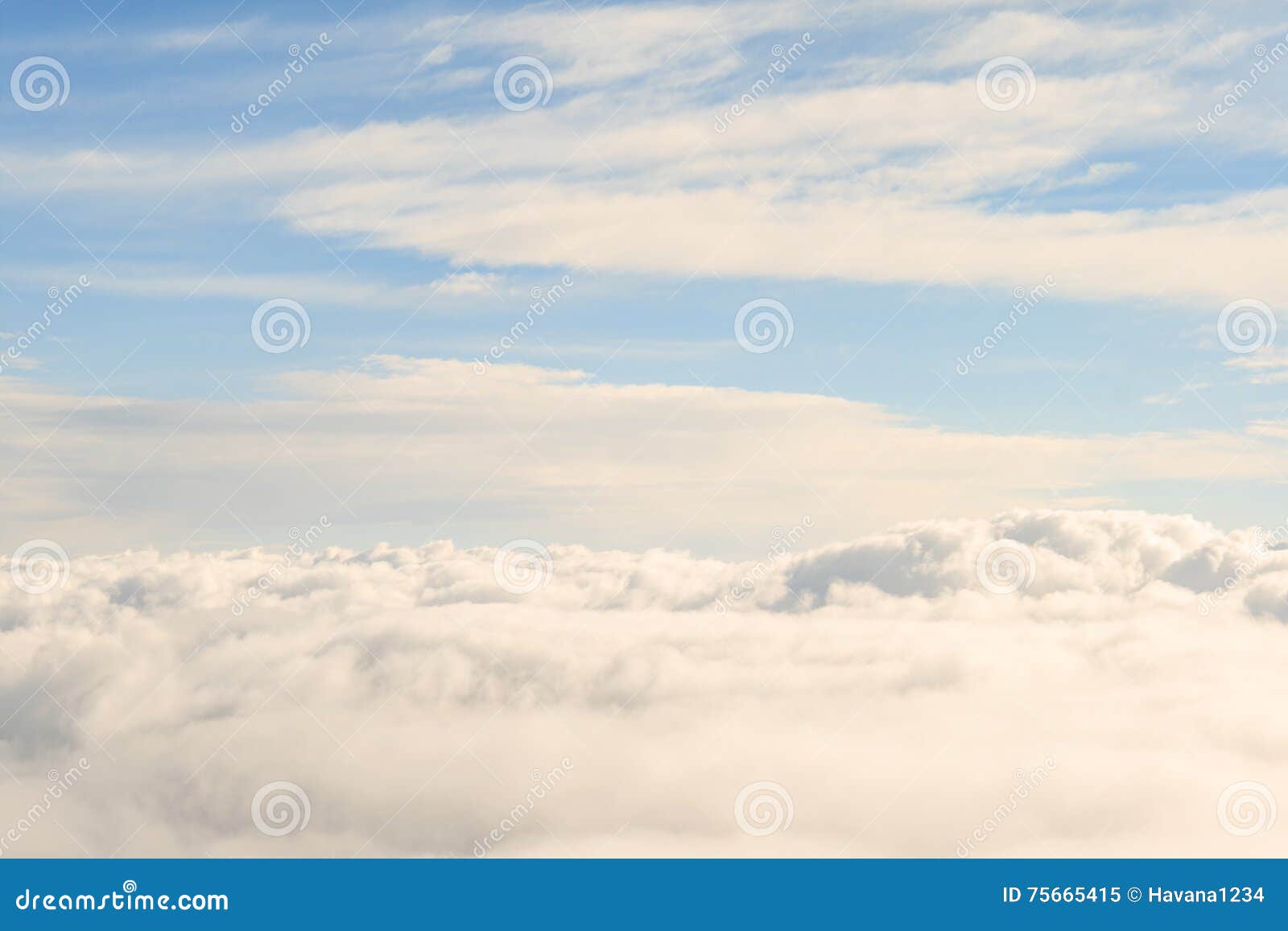 Heavenly View High Above the Sky Clouds Stock Image Image of nature