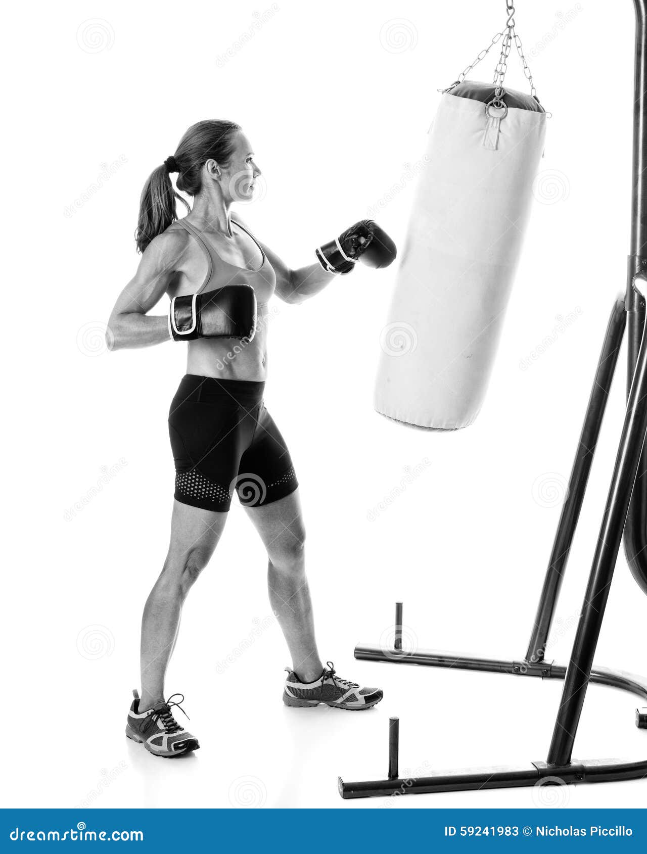 Heavy Bag Exercise stock image. Image of adult, punching 59241983
