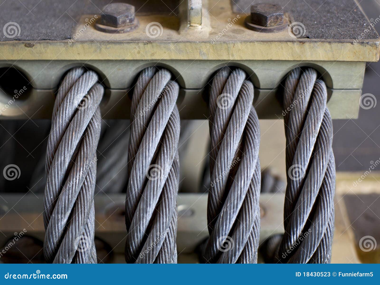 Heavy cables stock image. Image of industry, pully, wire 18430523