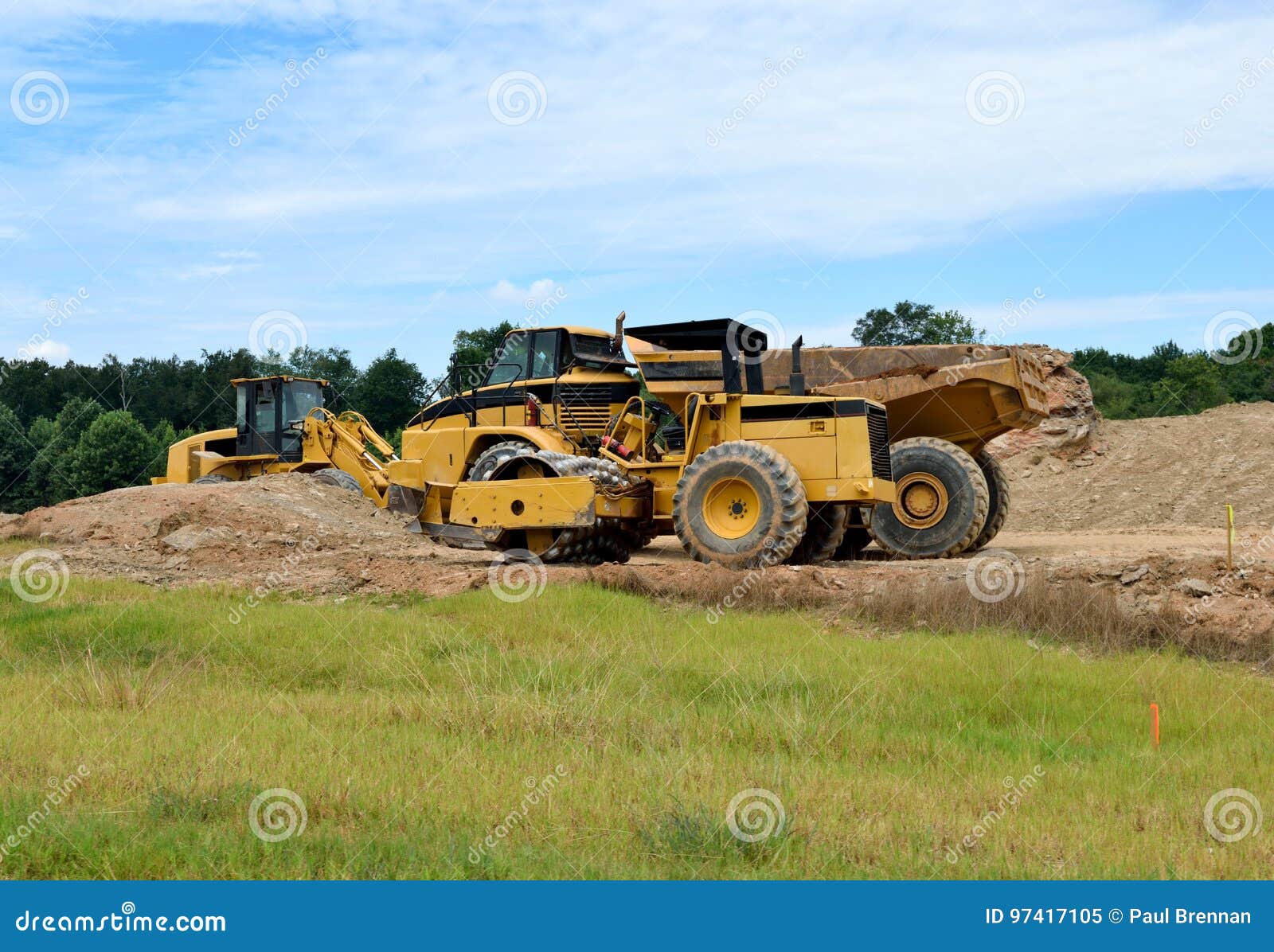 Heavy Construction Equipment Stock Image Image of heavy, excavator