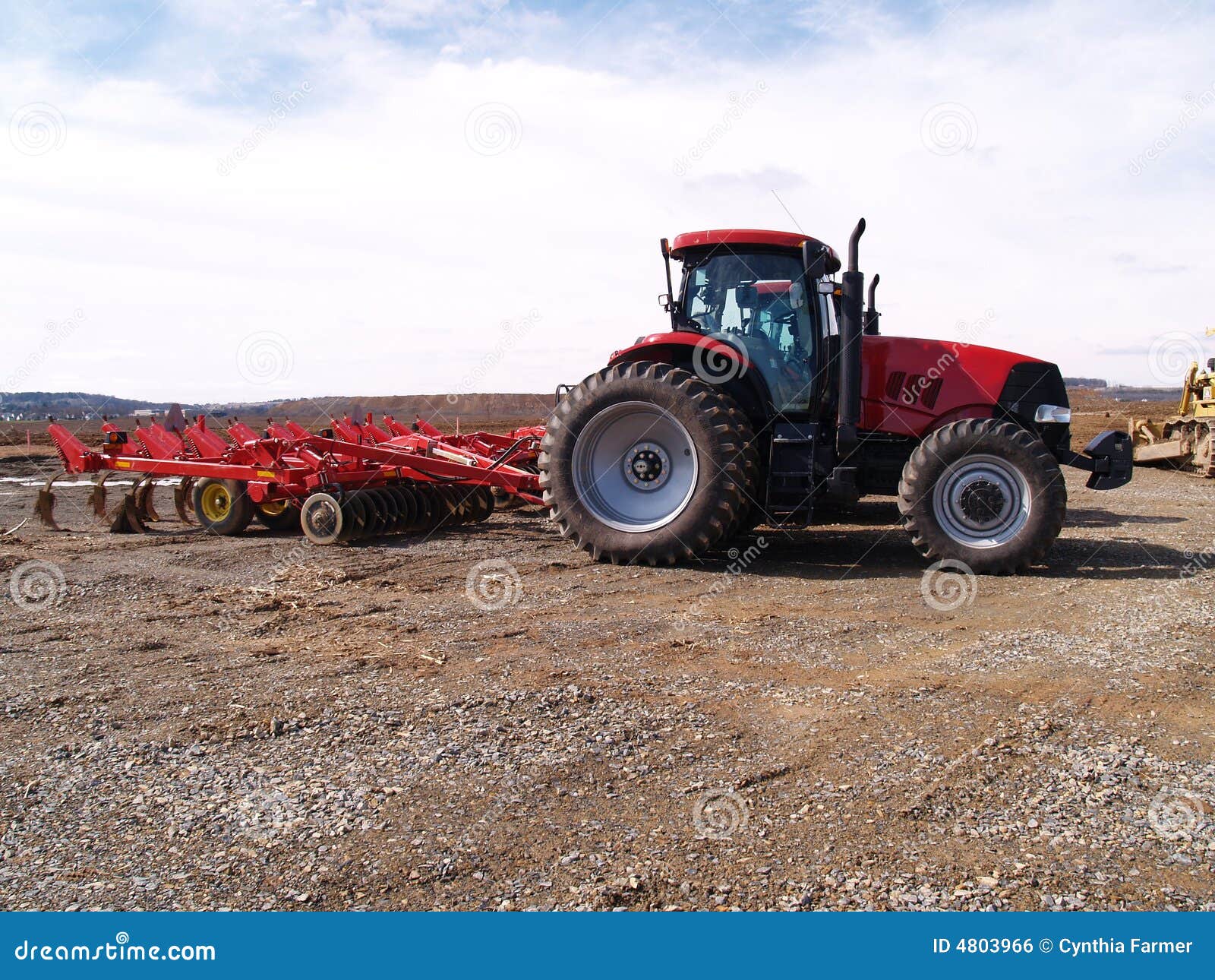 Heavy Duty Farm Equipement at Work Site Stock Photo Image of gravel