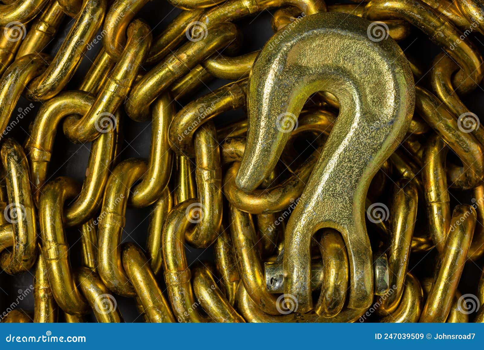 Heavy Duty Hook and Chain stock image. Image of still 247039509