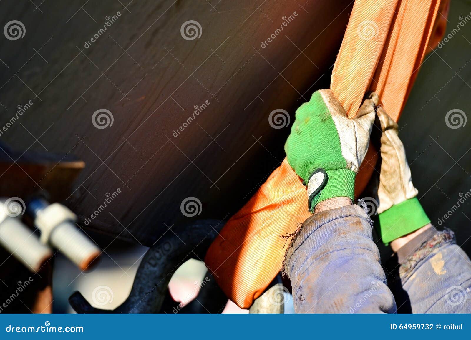 Heavy Duty Industrial Chain in Construction Industry Stock Photo Image of mobile, equipment