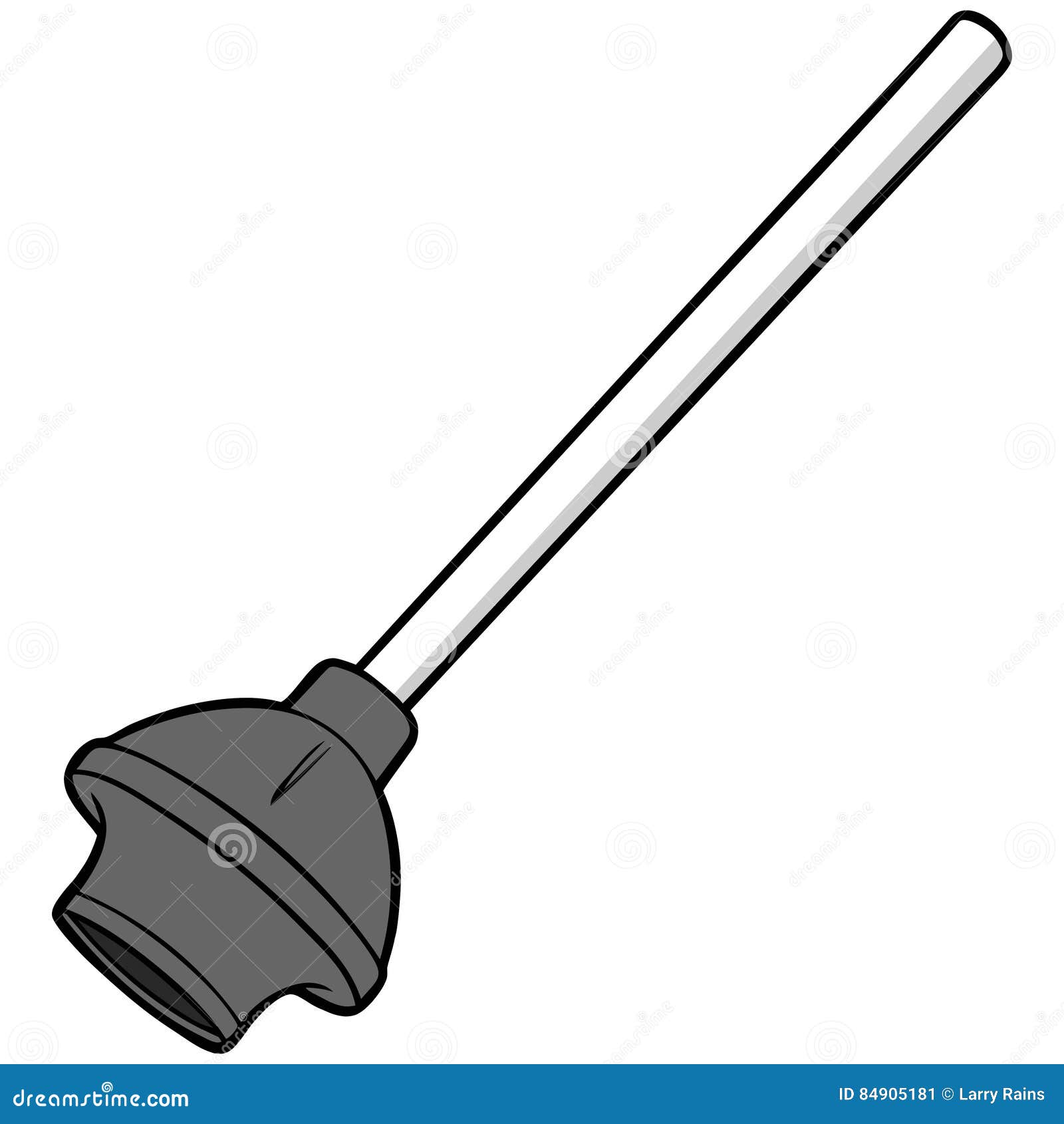 Heavy Duty Plunger Illustration Stock Vector Illustration of rubber