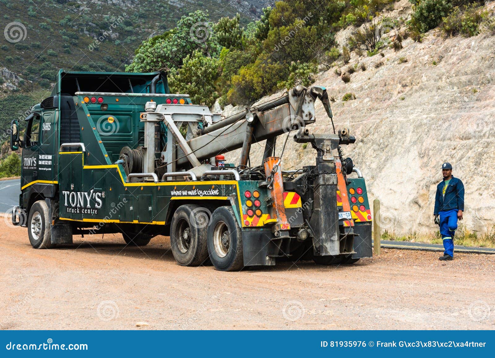 Heavy Duty Wrecker Used For Towing Semi Trucks Editorial Photo - Image of business, automobile ...