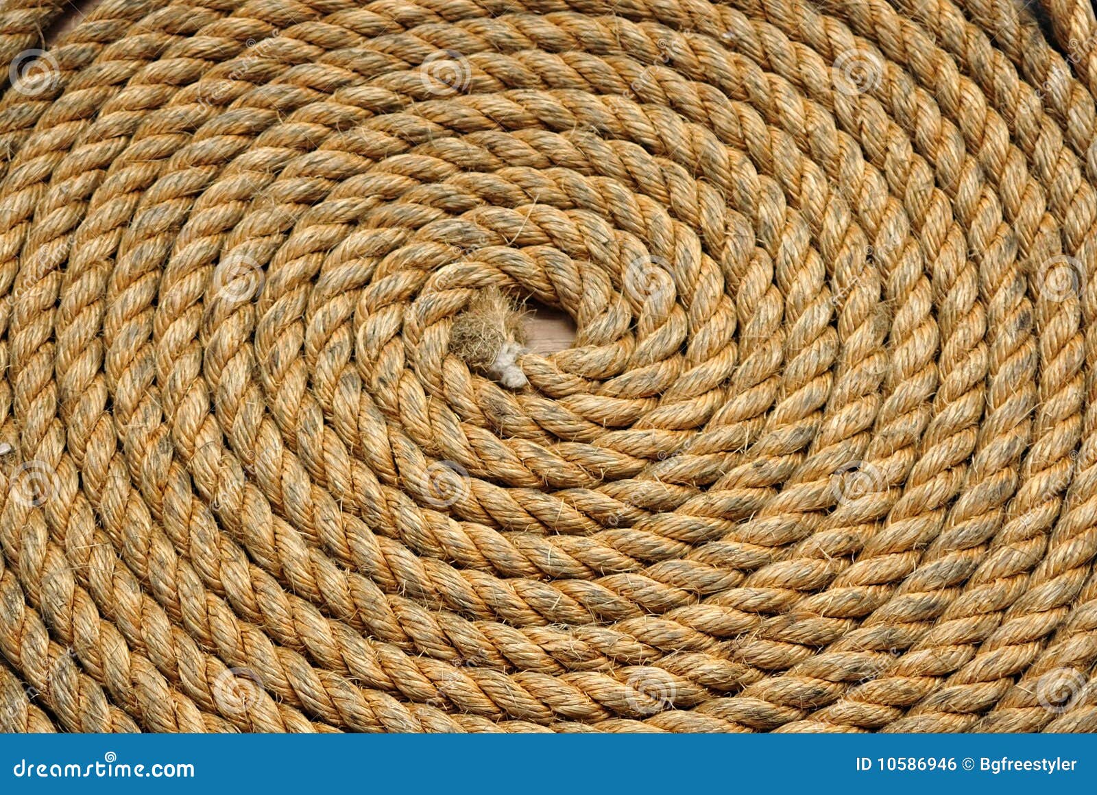 Heavy Duty Yellow Coiled Rope Stock Photo - Image of path, fiber: 10586946