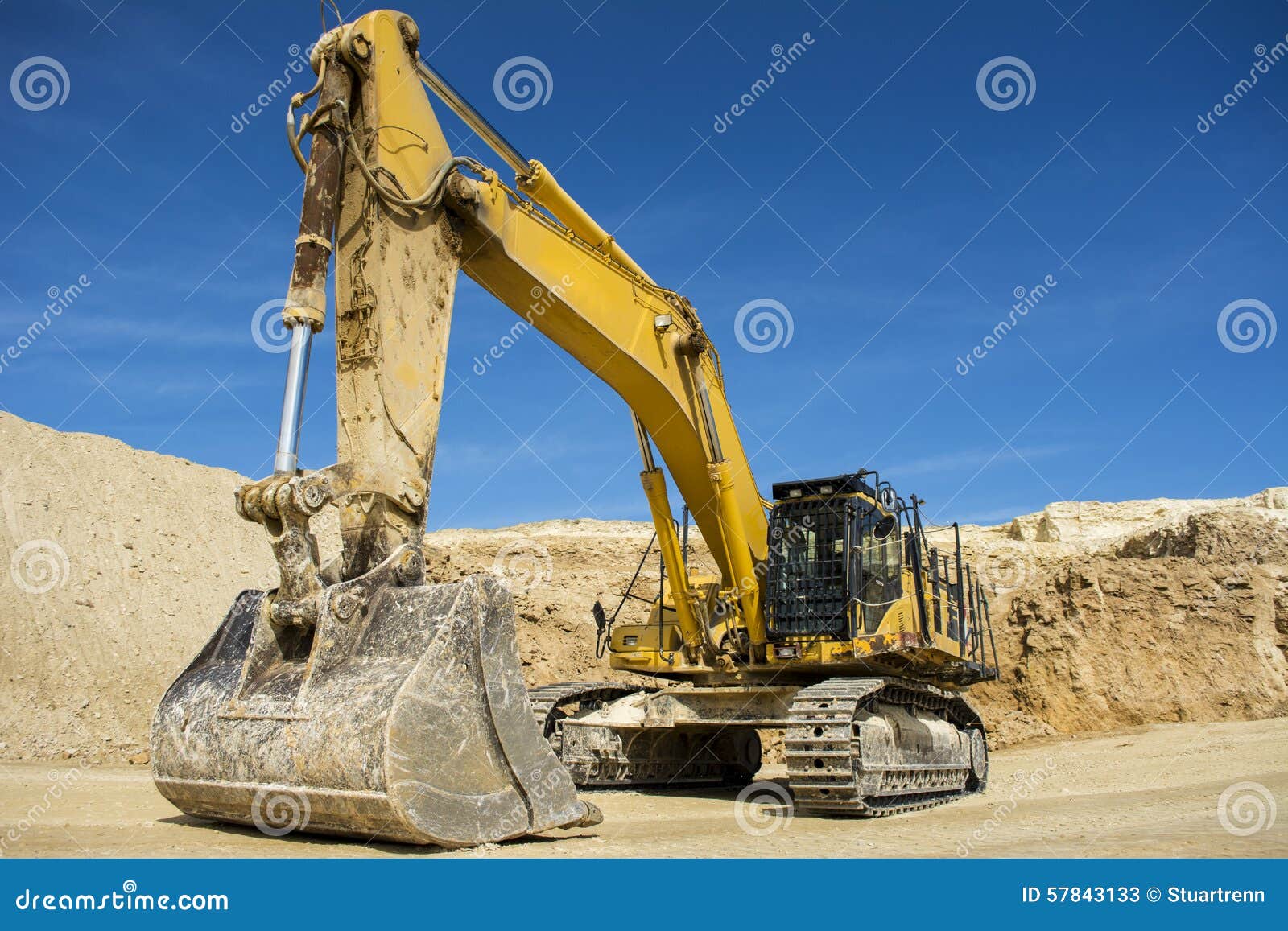 Heavy equipment in quarry stock image. Image of heavy 57843133
