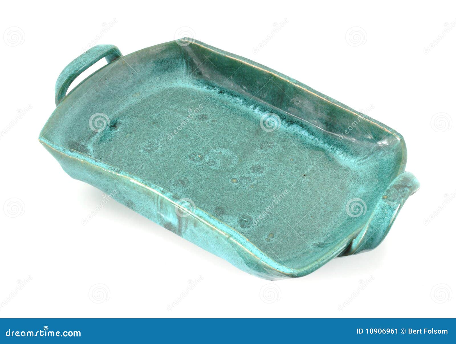 Heavy Green Stoneware Ceramic Tray Stock Image Image of fired, tray 10906961