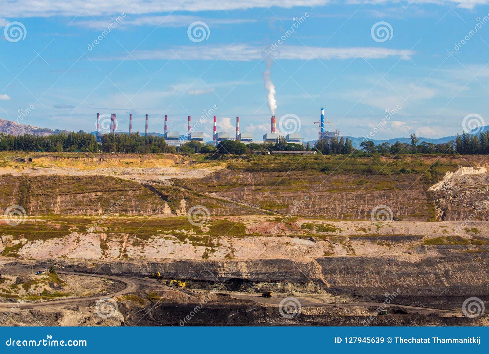 heavy industrial coal powered electricity plant