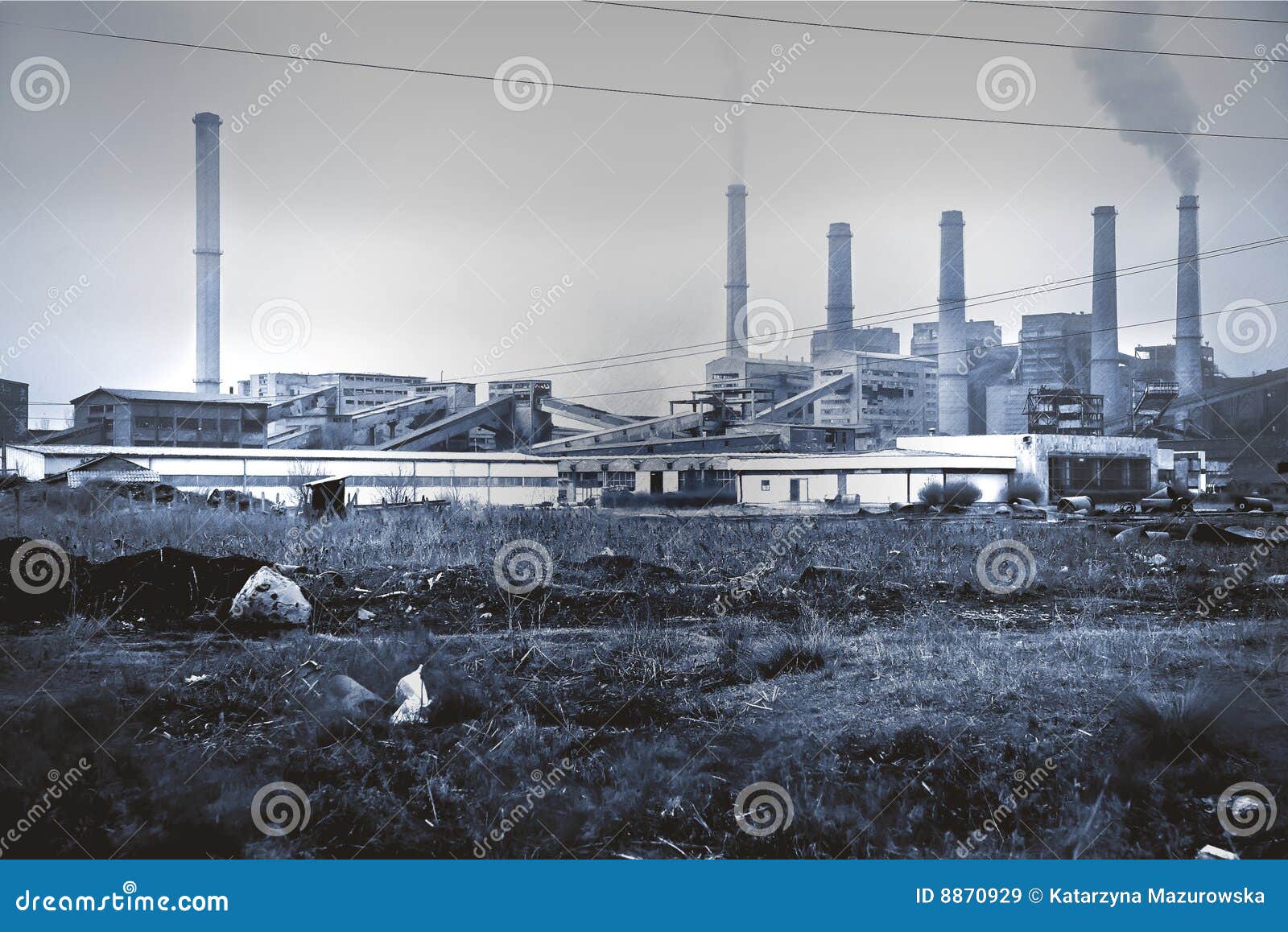 Heavy Industry and Environment. Stock Image Image of dying