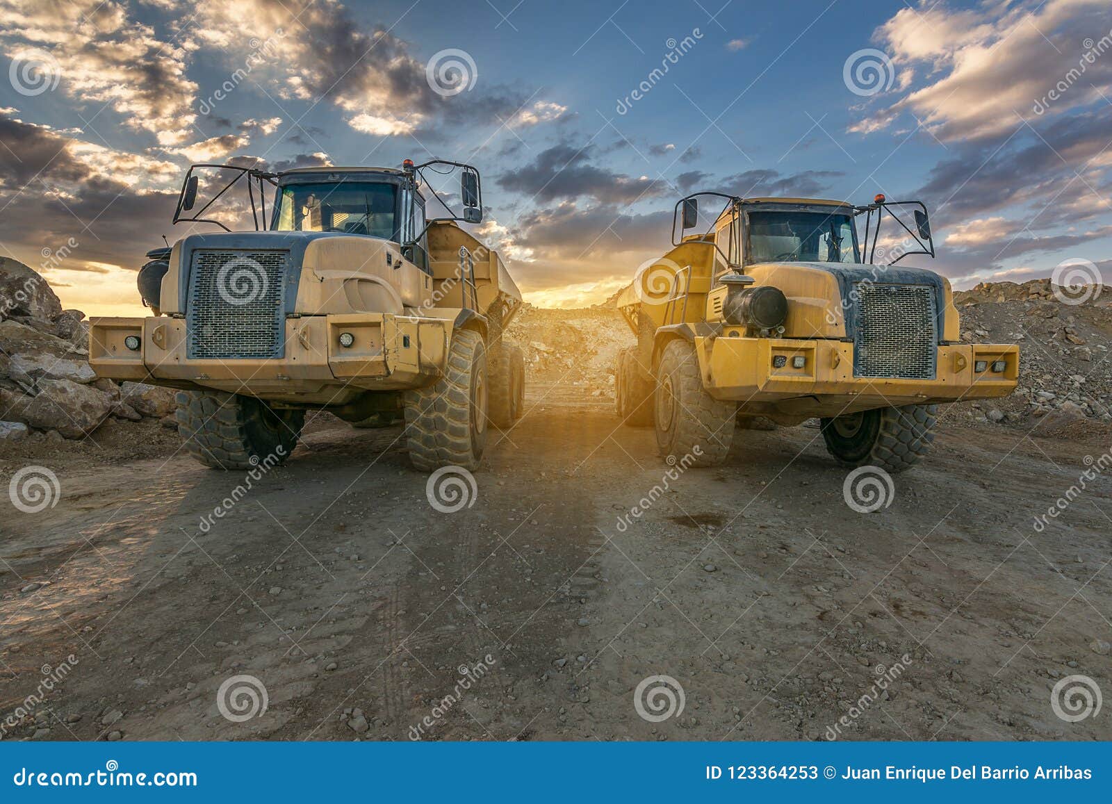 Large Trucks in an Open Pit Mine Stock Image Image of mover, diesel