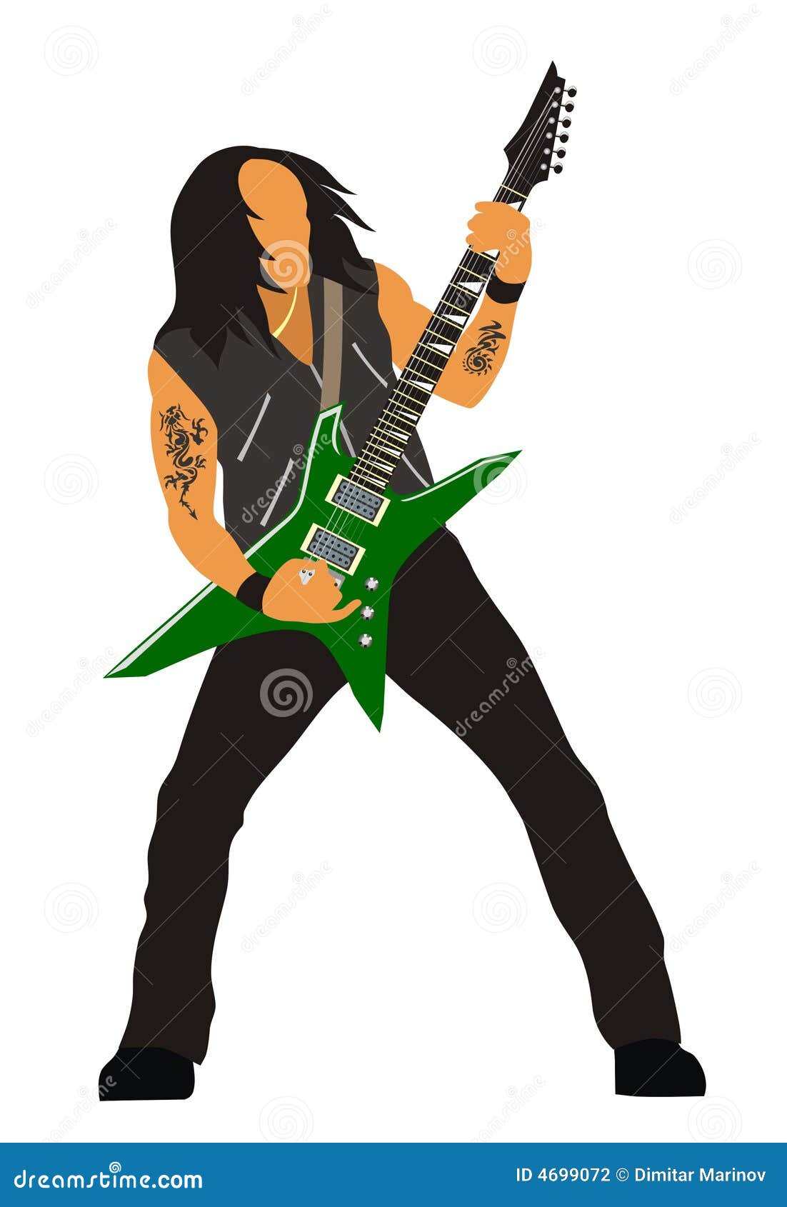 heavy metal guitarist