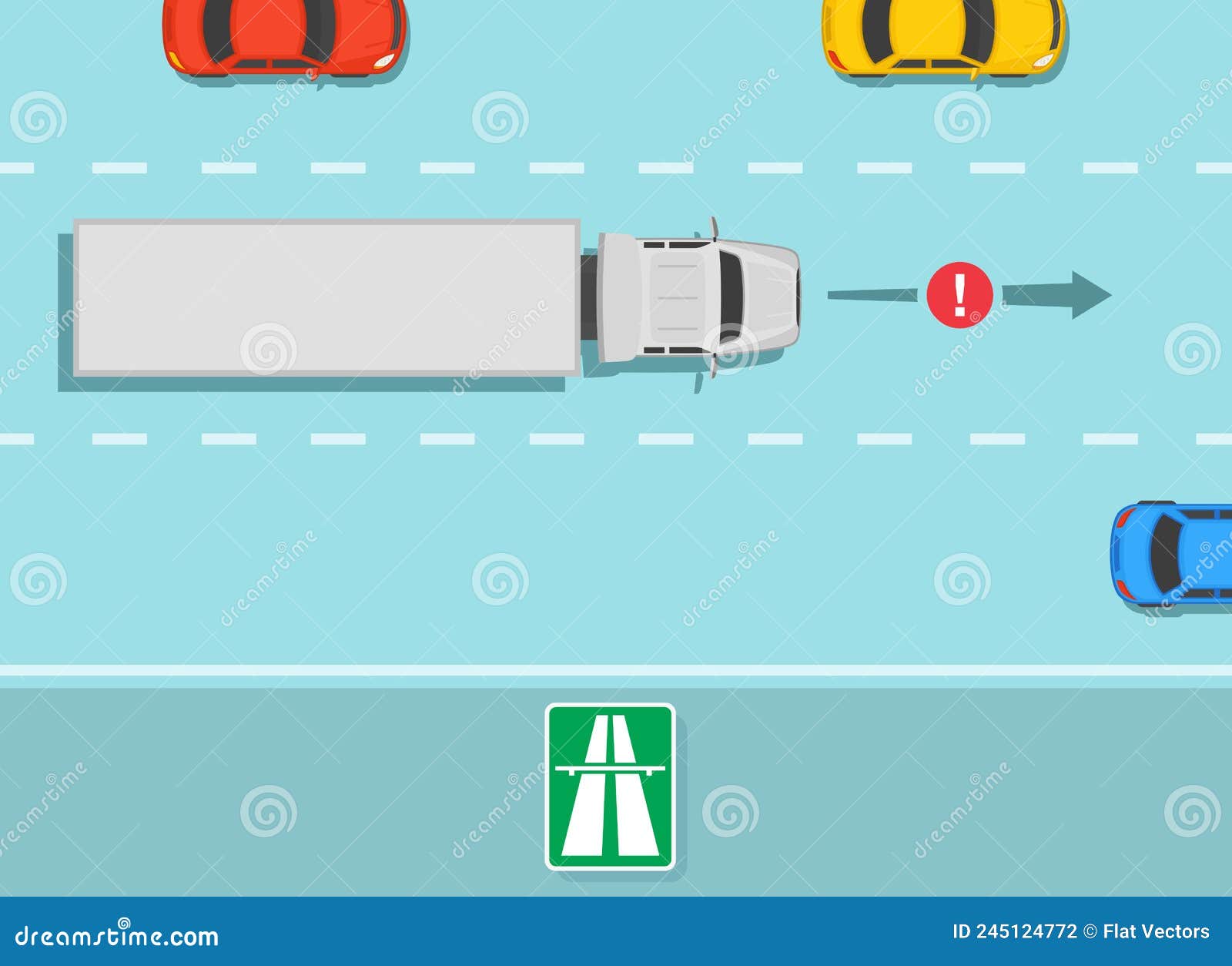 heavy vehicle driving rules and tips. slower traffic keep right except to pass. trucks use right lane.