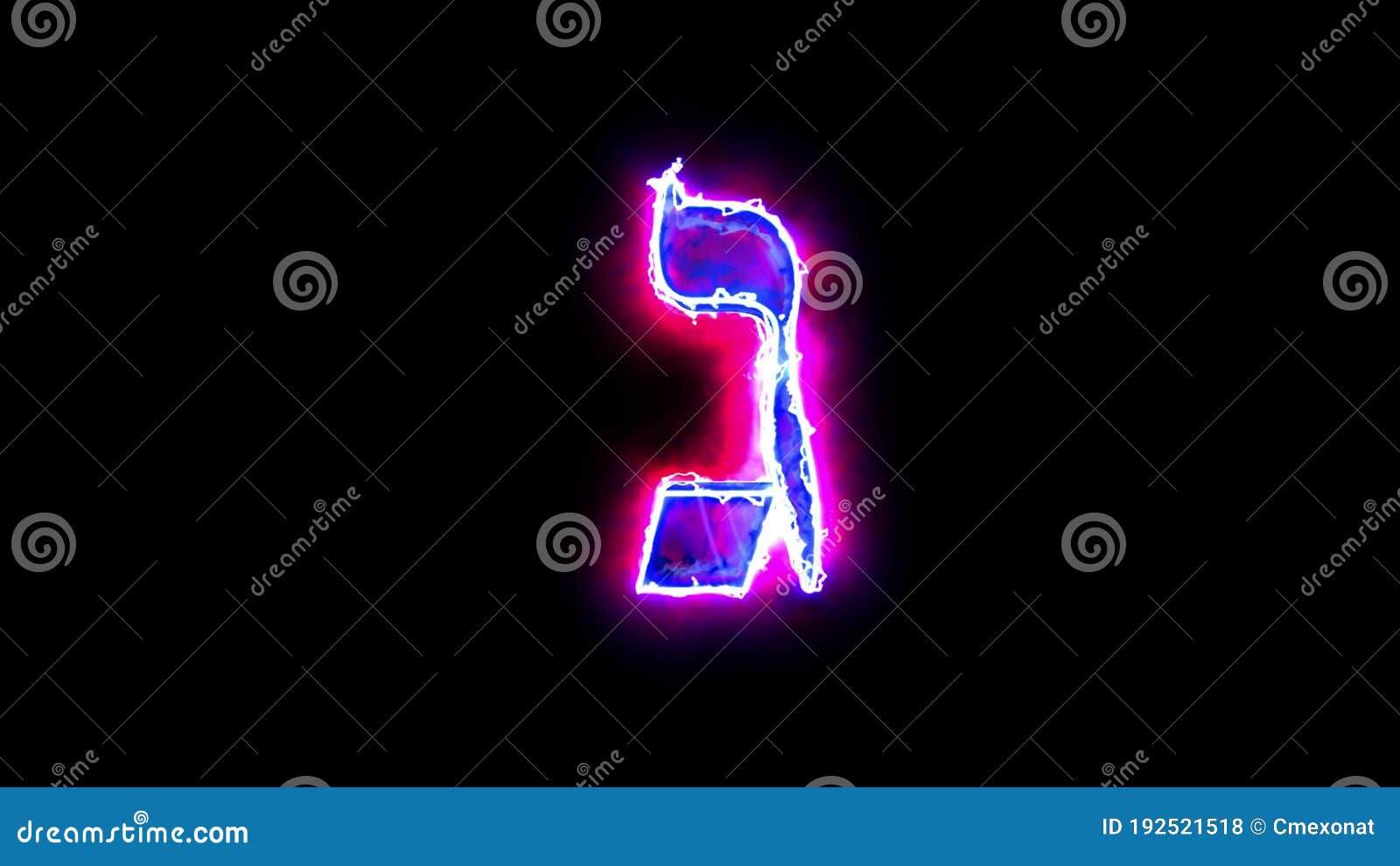 Letter Gimmel of Hebrew Alphabet. Hot Letter for Overlay. 4k 3D ...