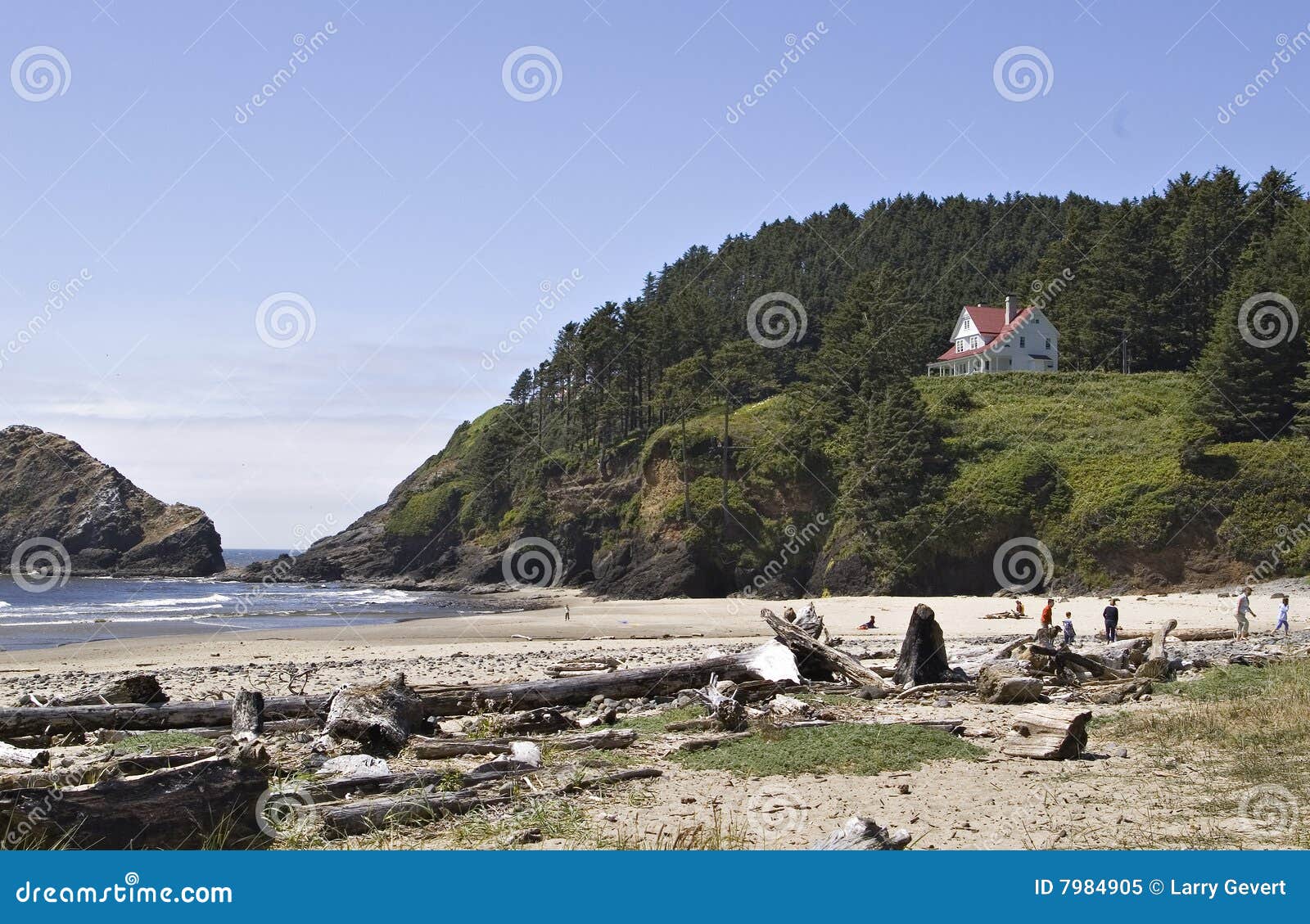 Heceta Beach Oregon stock image. Image of green, heceta ...