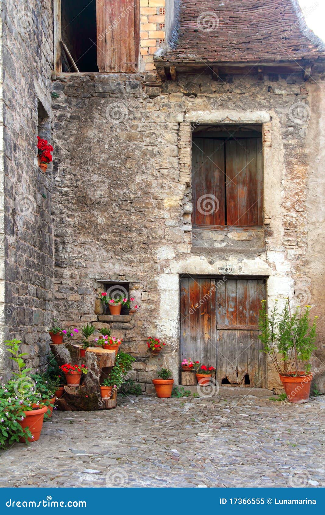 hecho valley village pyrenees houses