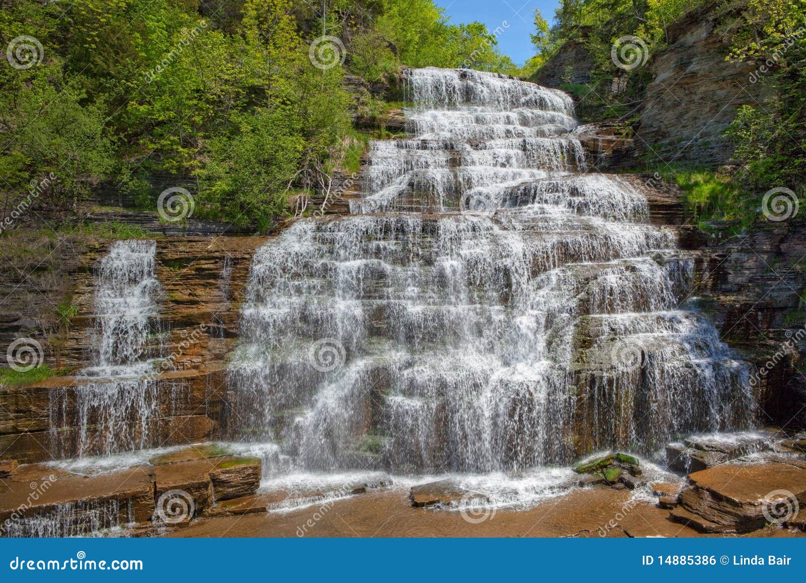 Hector Falls a Cascading Waterfall Stock Photo Image of cool, falls