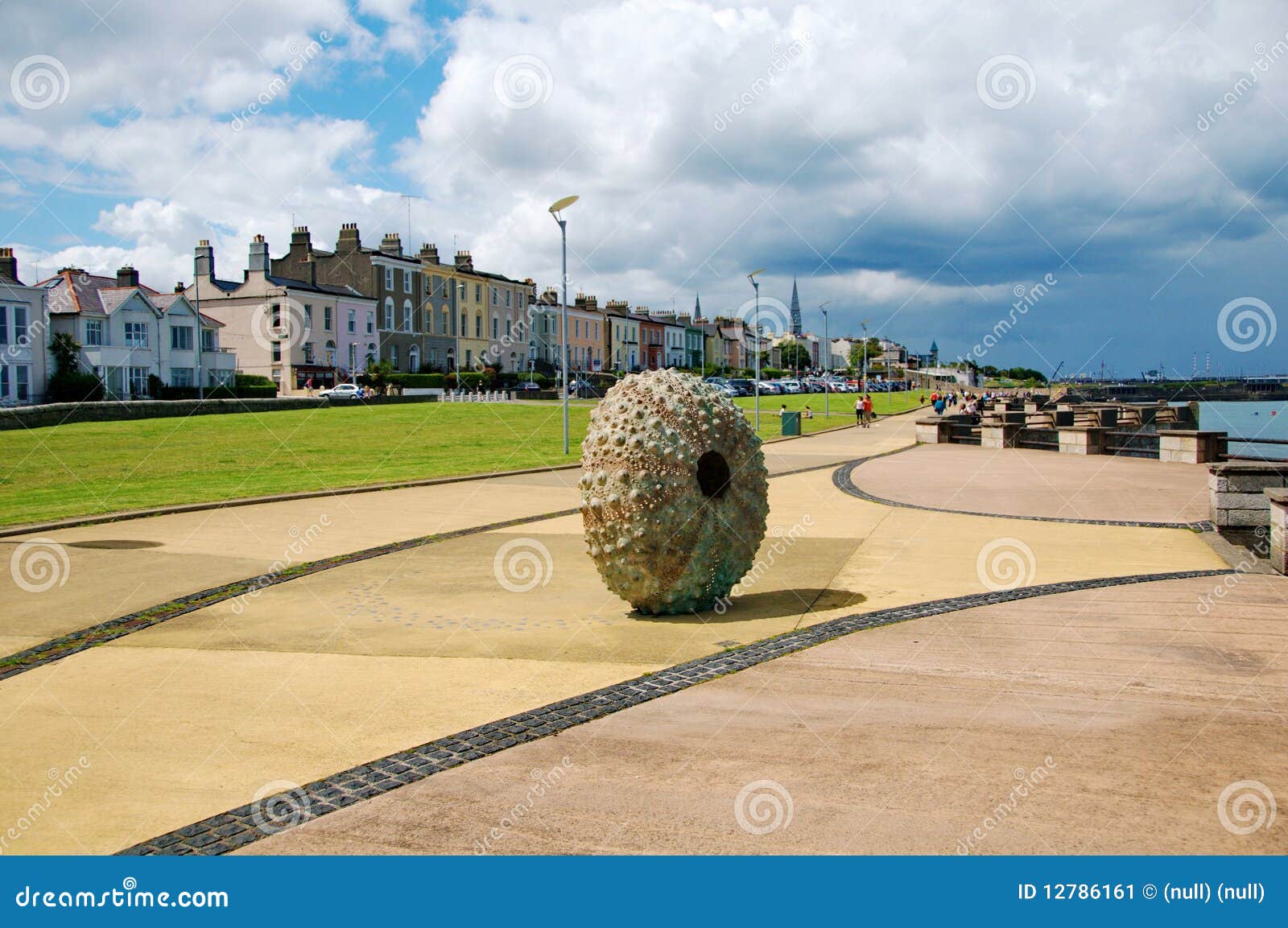 hedgehog shell monument in dun laoghaire
