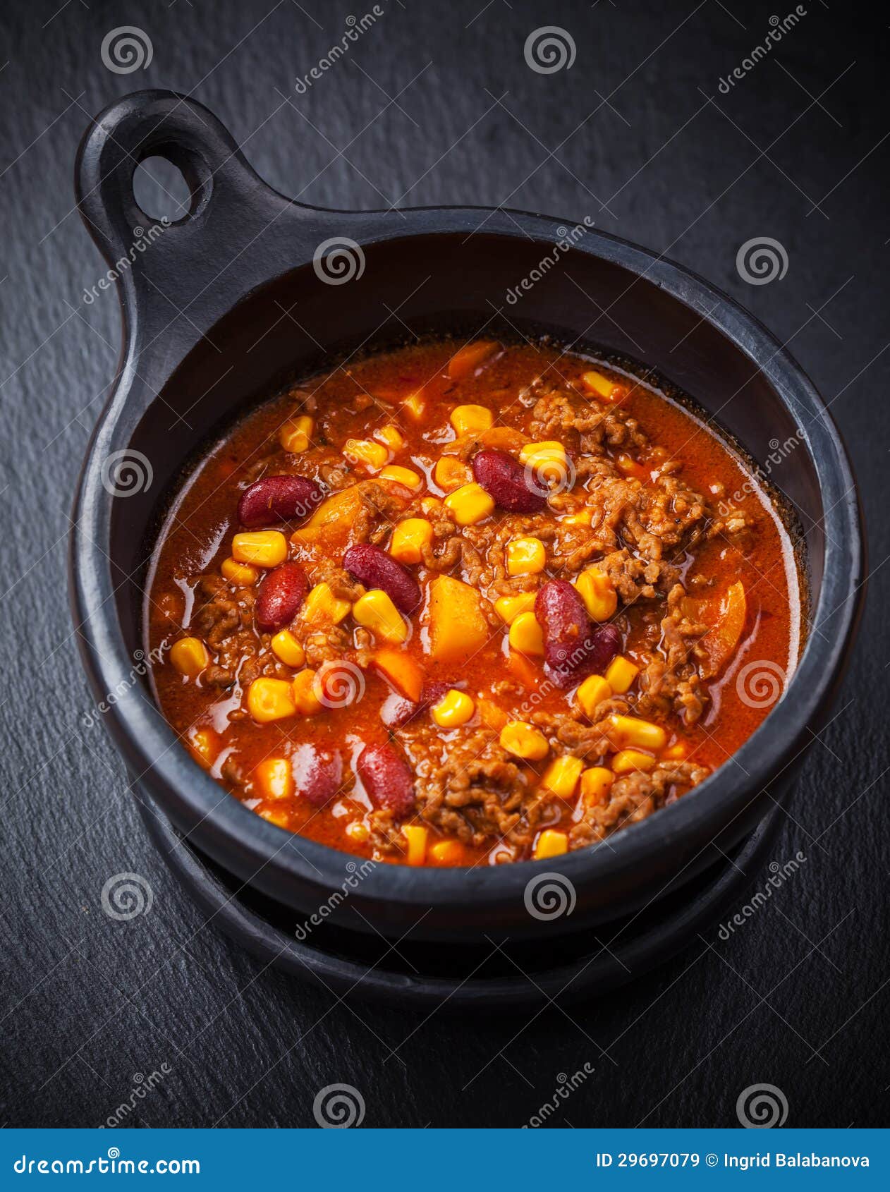 Heet chili con carne stock afbeelding. Image of hitte 29697079
