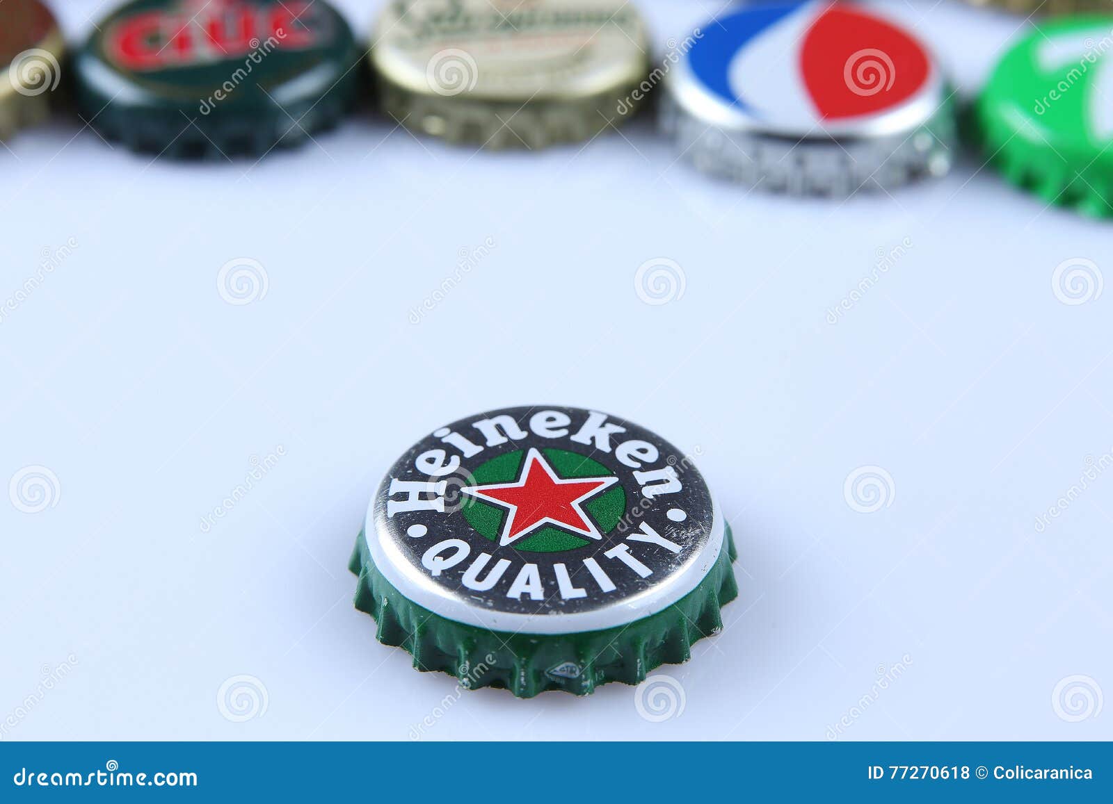 Heineken bottle cap editorial stock photo. Image of alcohol 77270618