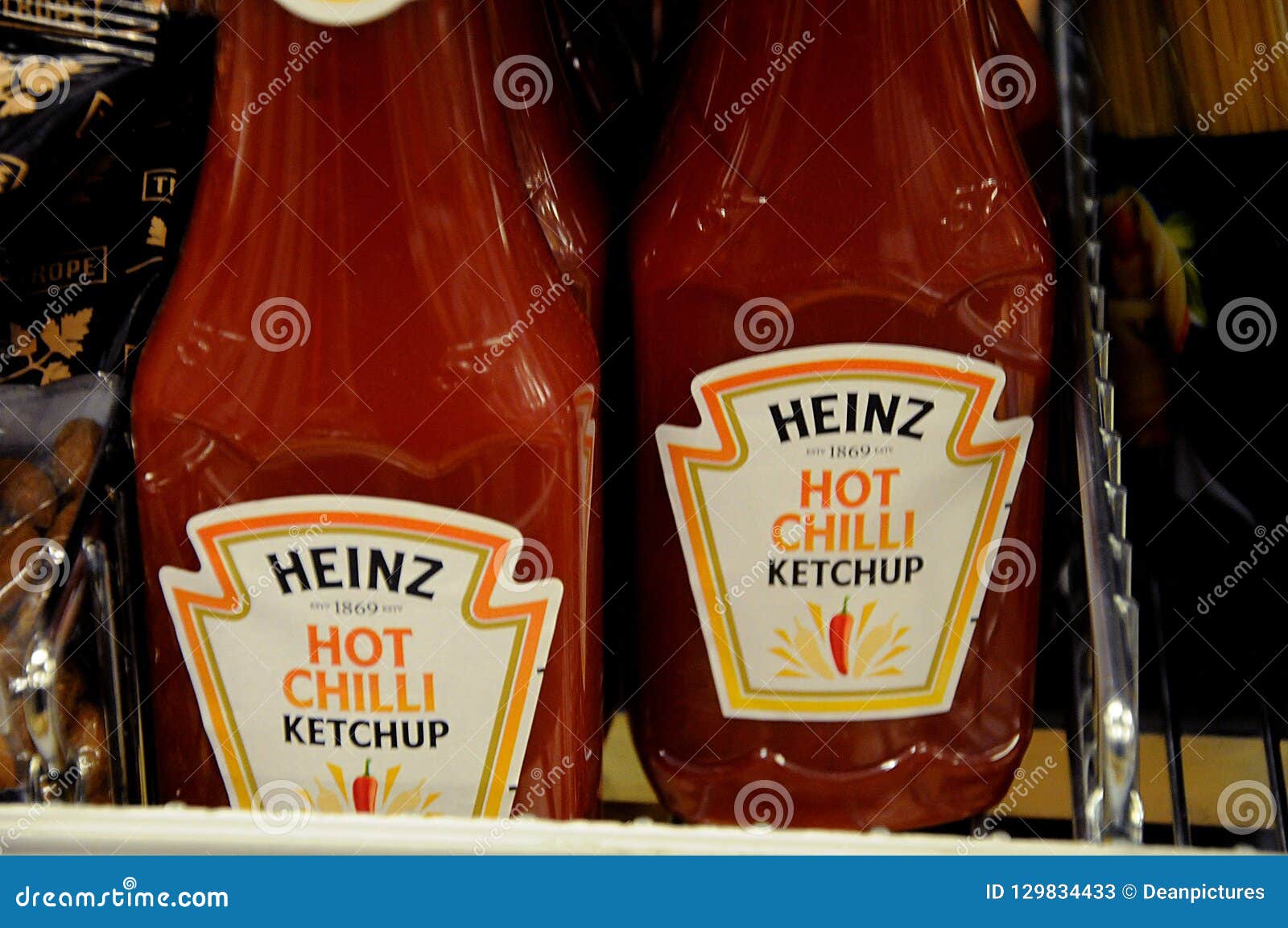 HEINZ HOT CHILI KETCHUP on SALE in COPENHAGEN Editorial Stock Photo ...