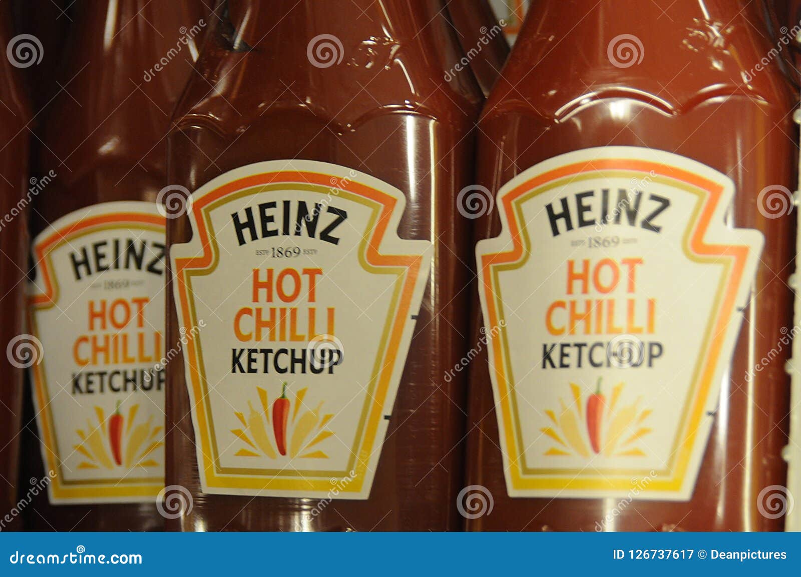 Heinz Hot Chili Ketchup on Sale in Denmark Editorial Photography ...