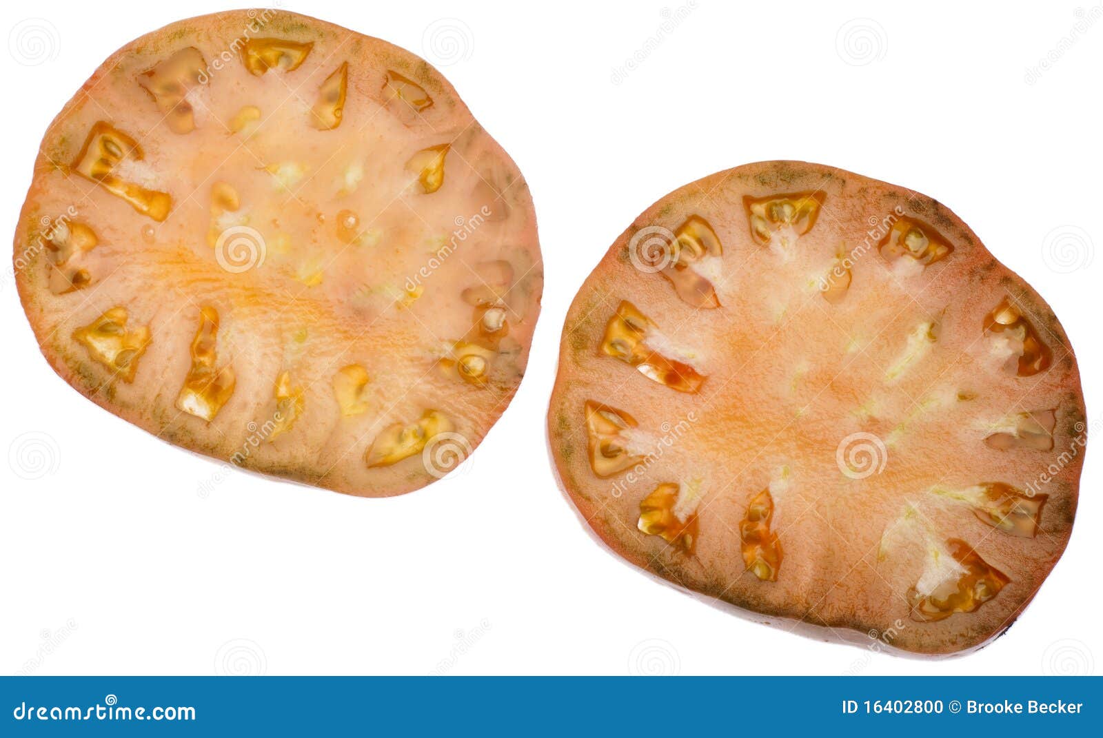 heirloom tomato slice stock photo image of isolated 16402800