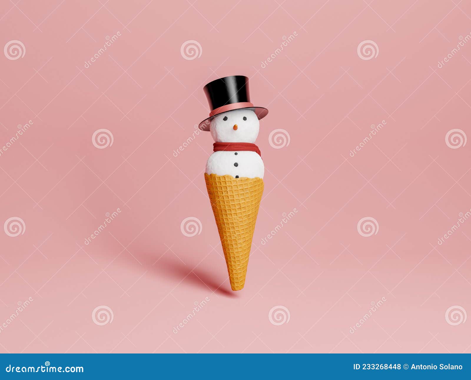 Helado de nieve stock de ilustración. Ilustración de hielo - 233268448