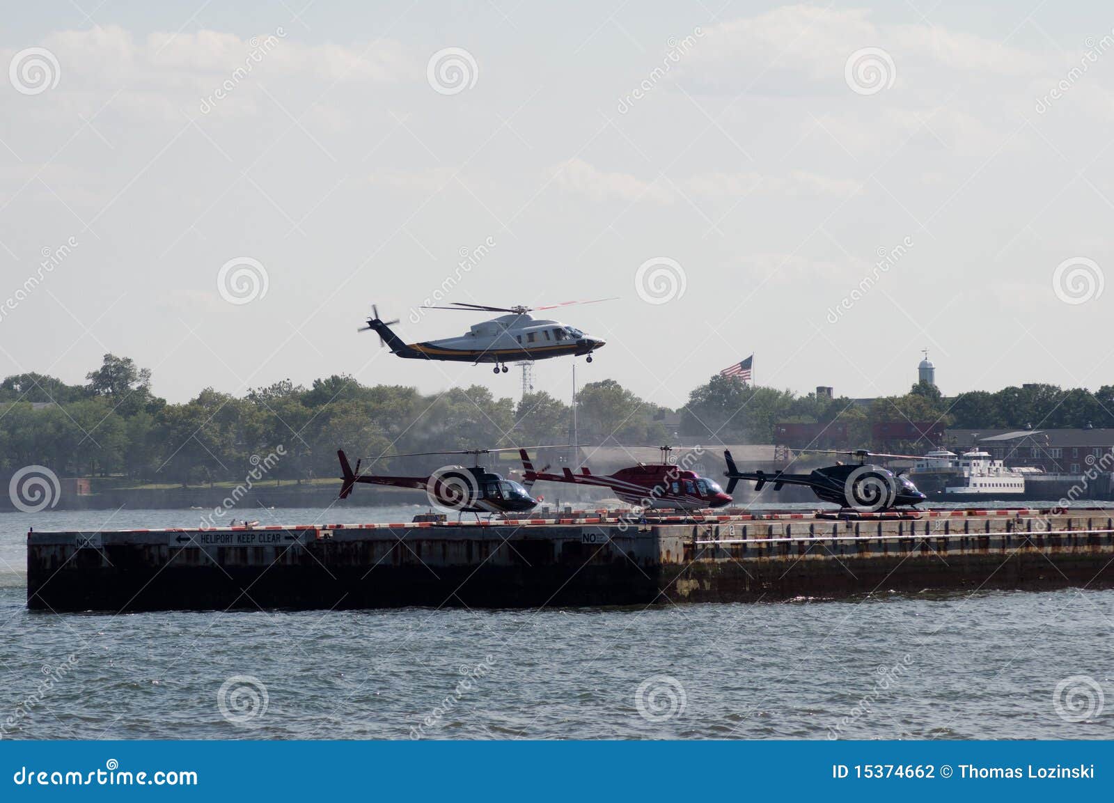 Heli pad stock photo. Image of machine, city, helicopters 15374662